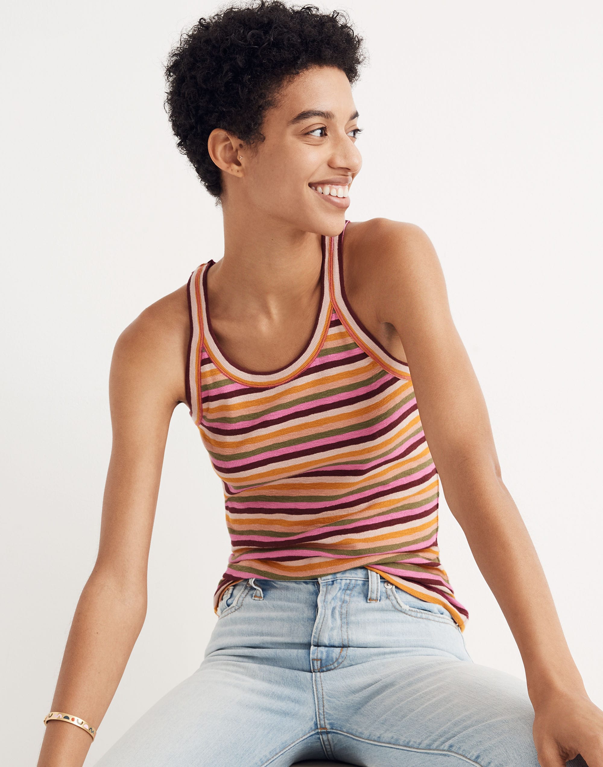 Audio Tank Top Aretha Stripe | Madewell