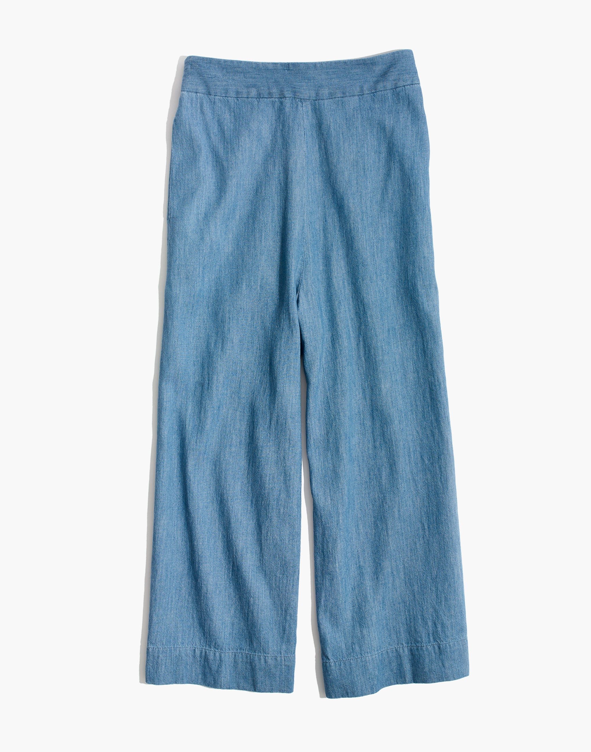 Chambray Huston Pull-On Crop Pants