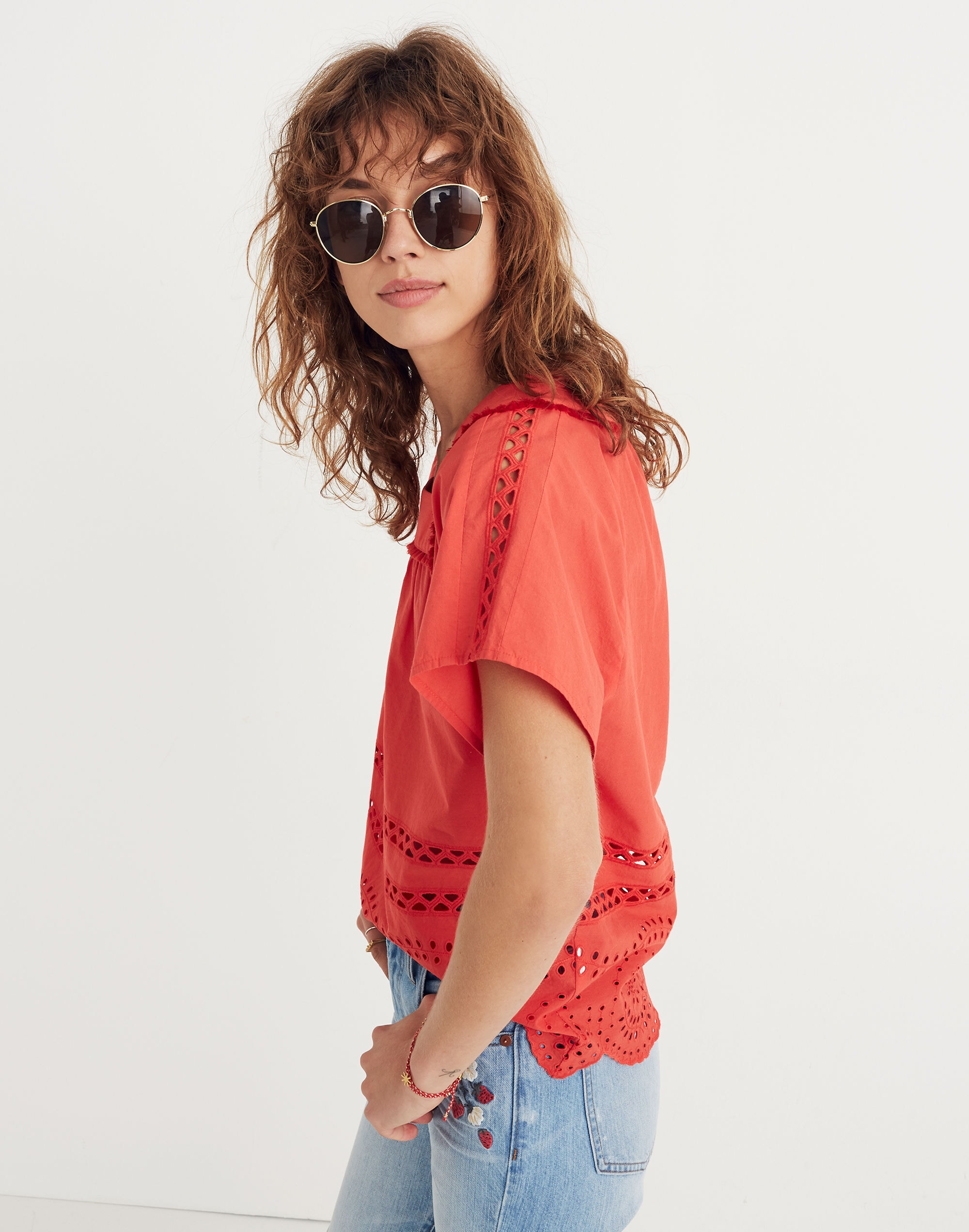 Eyelet Angelica Top | Madewell