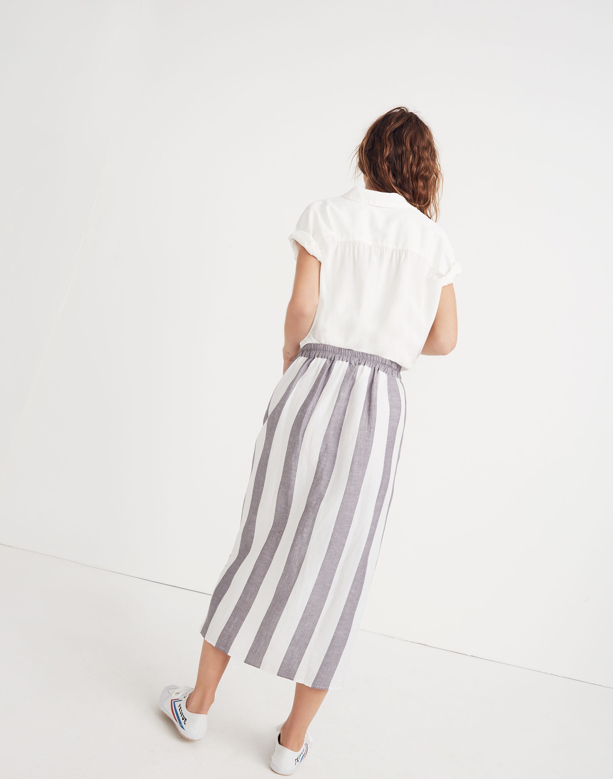 Striped Overlay Skirt | Madewell