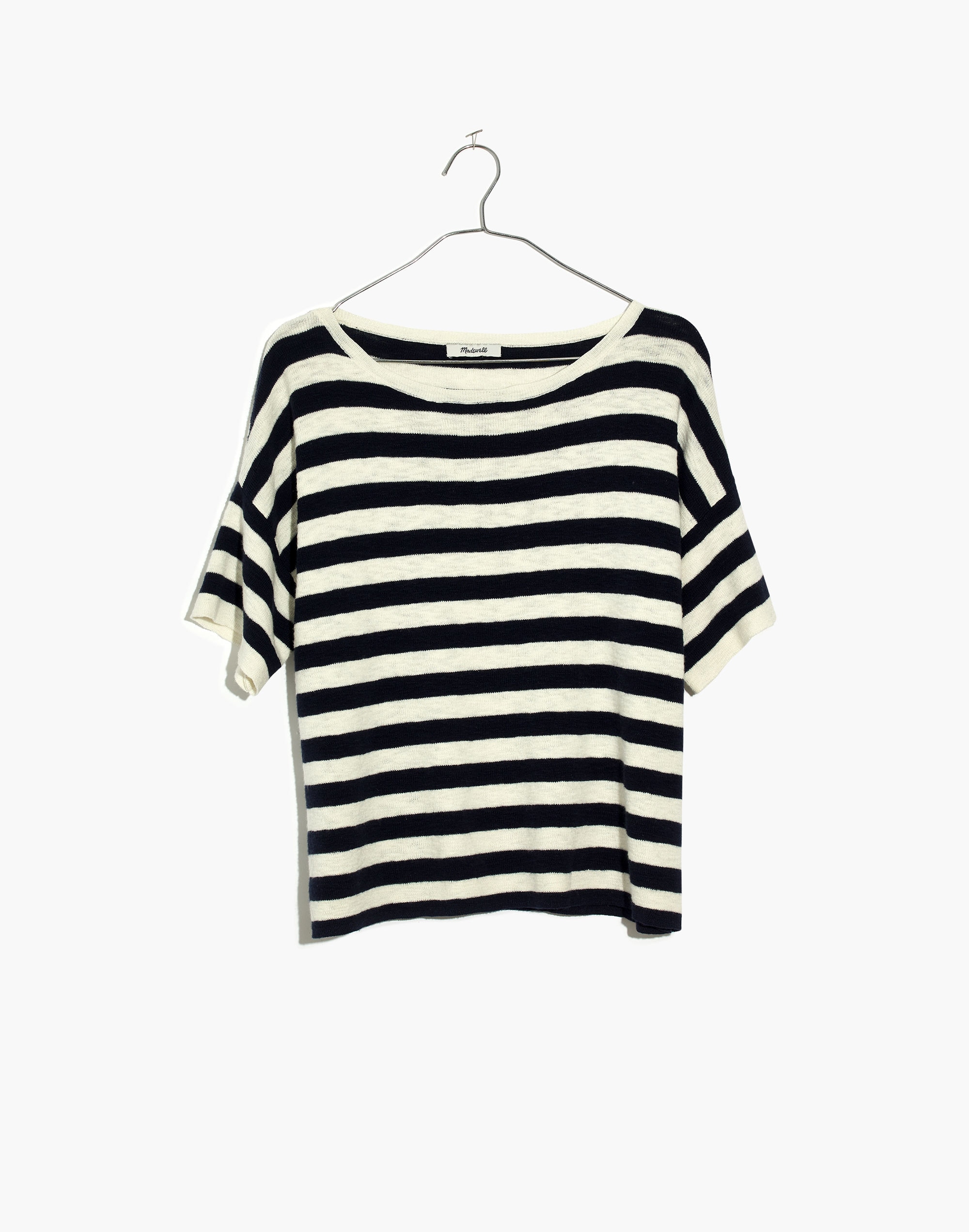 Boxy Sweater Tee in Kelley Stripe | Madewell