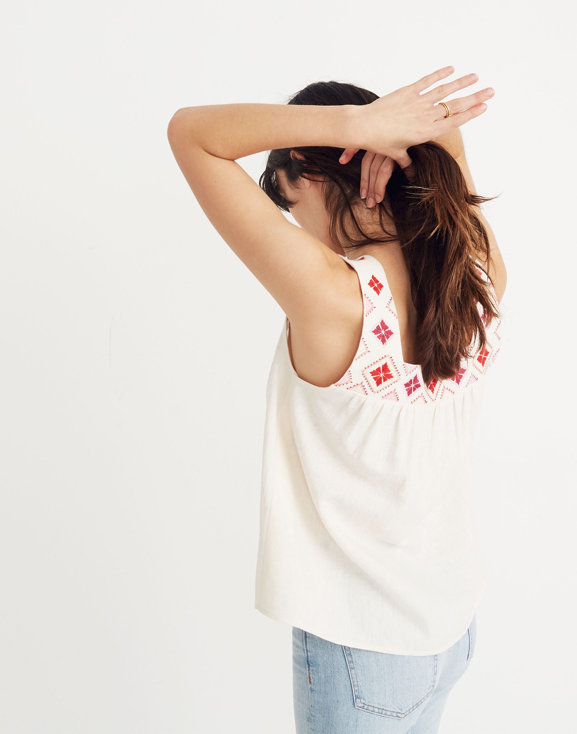 Embroidered Island Tank Top | Madewell