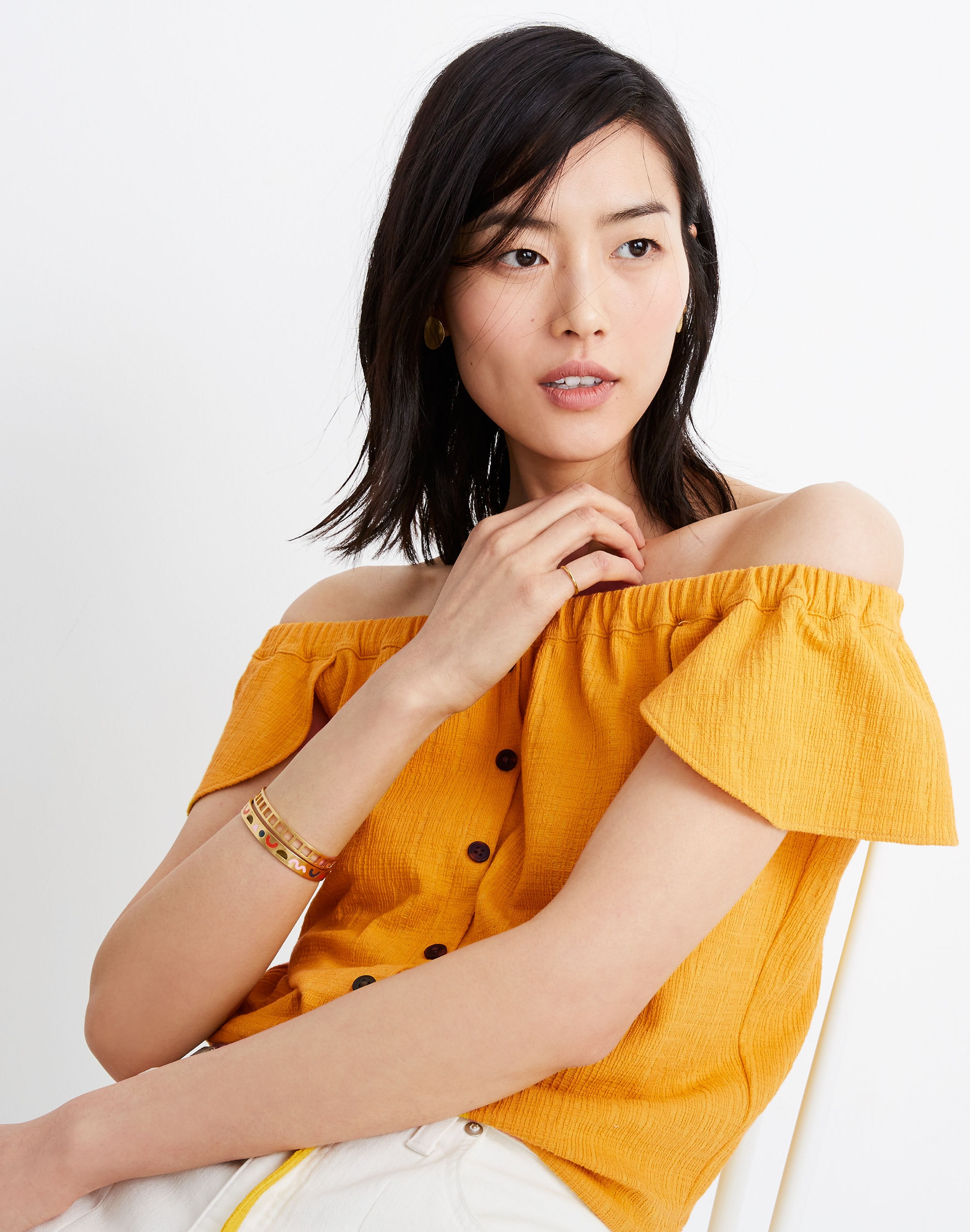 Texture & Thread Off-the-Shoulder Top | Madewell