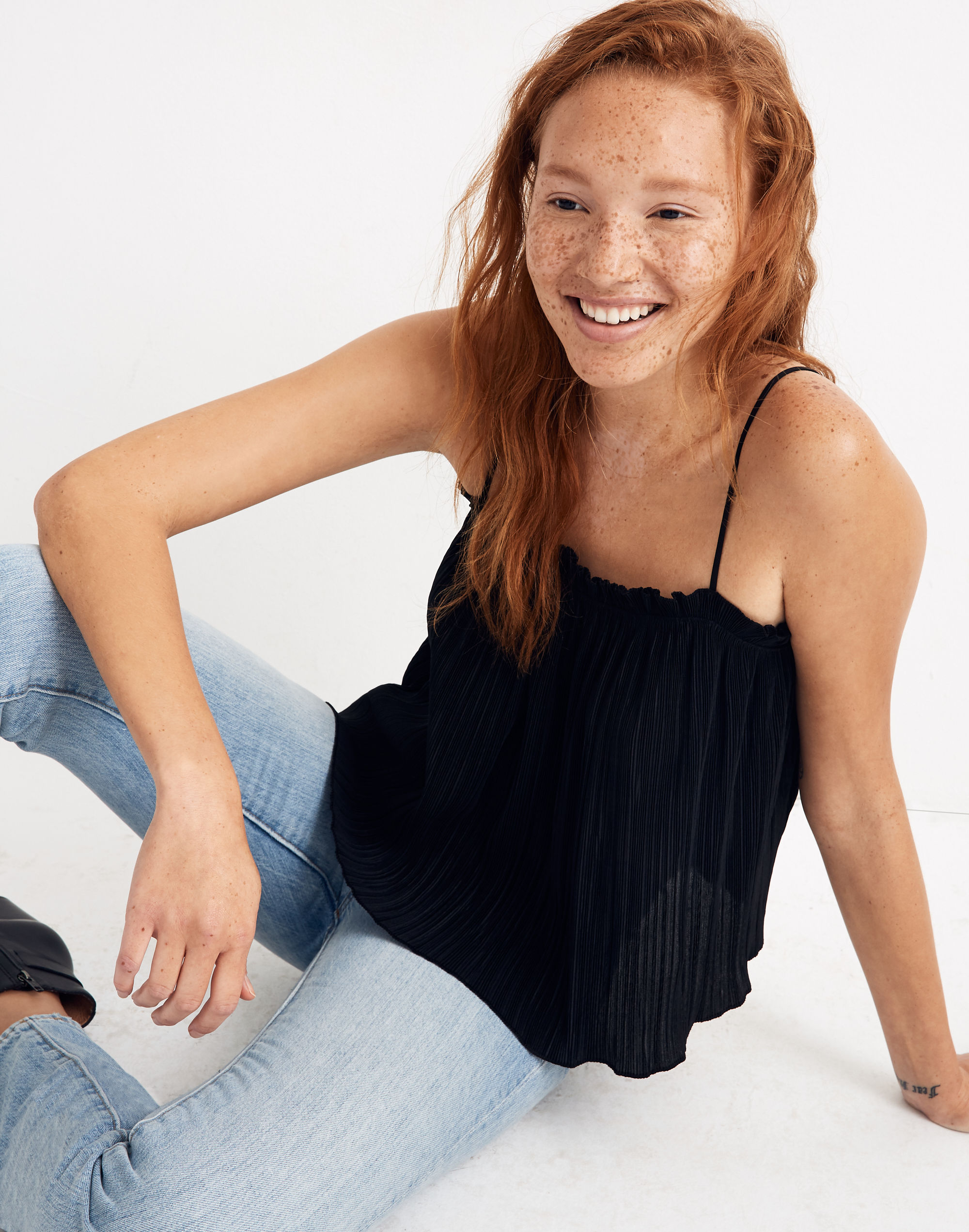 Texture & Thread Micropleat Tank Top | Madewell