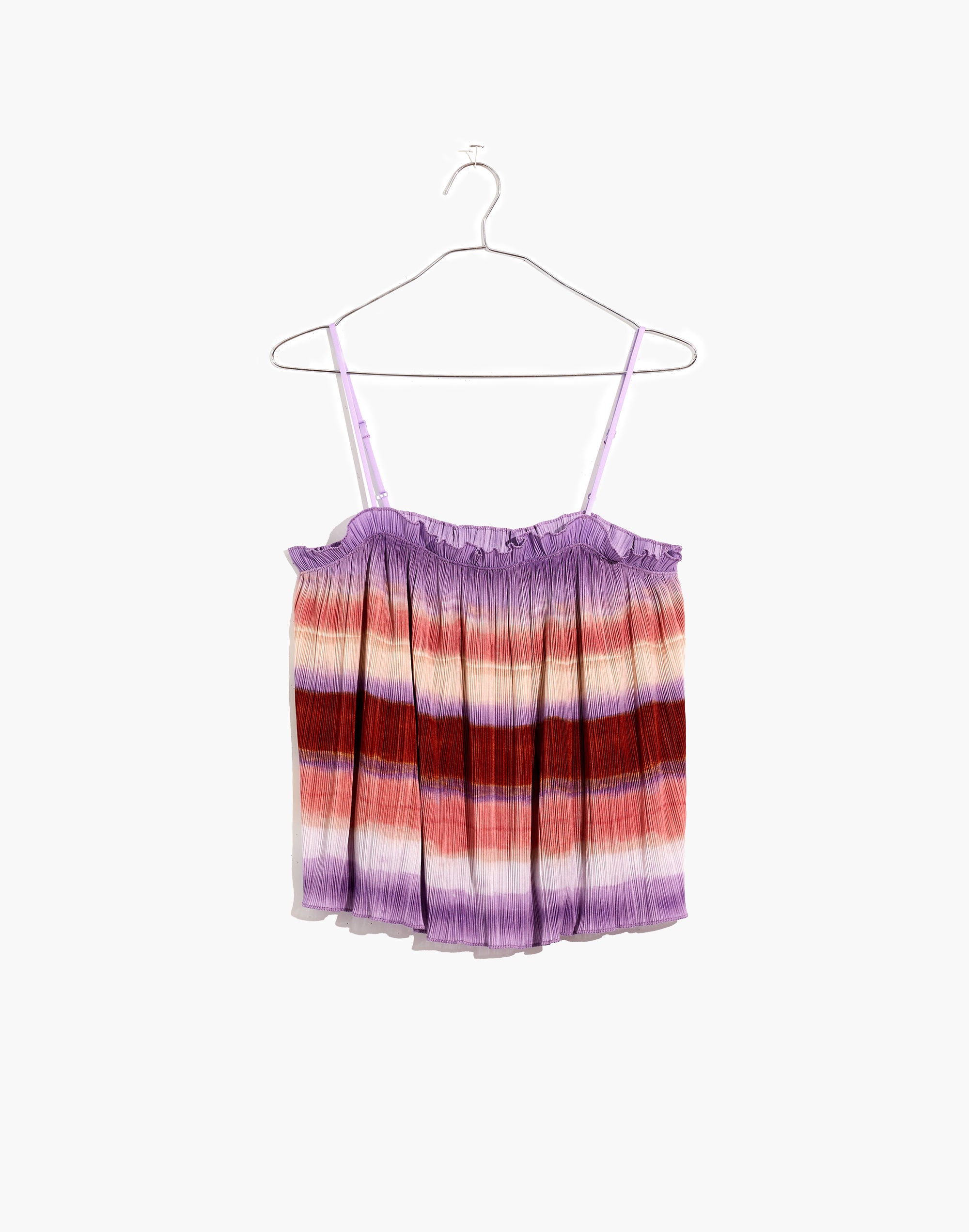 Texture & Thread Micropleat Tank Top in Ombré Rainbow | Madewell