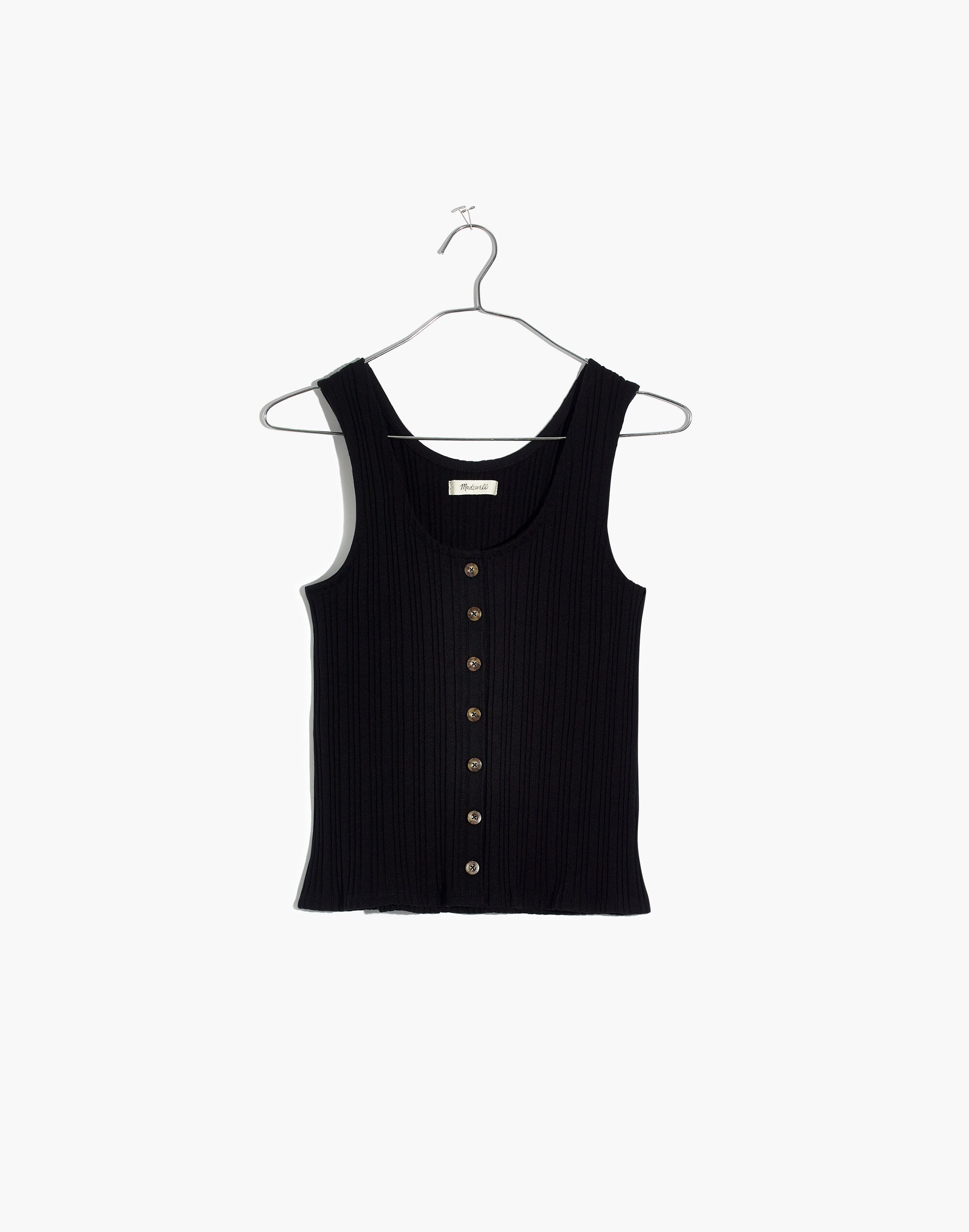 Ribbed Button-Front Tank Top | Madewell