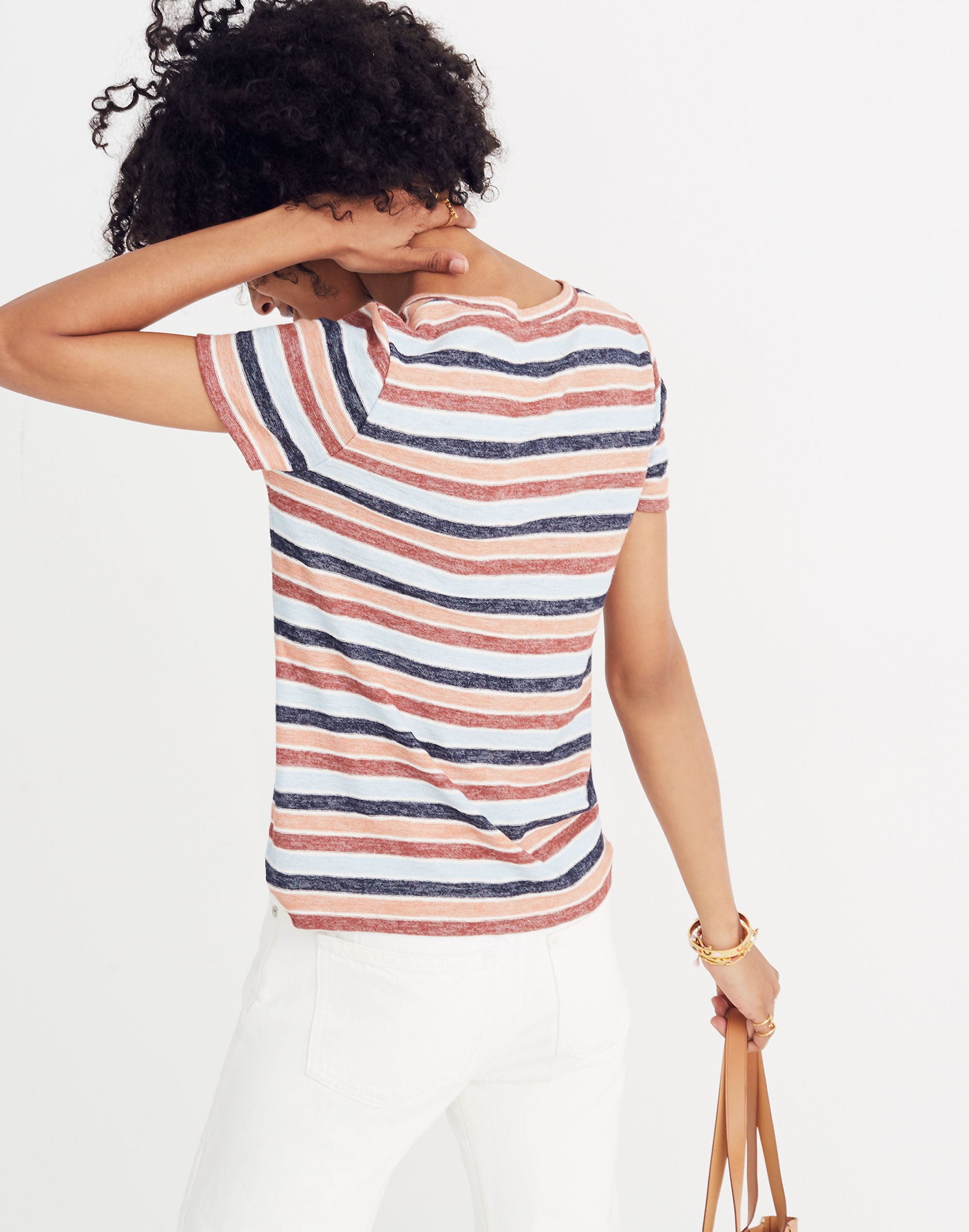 Alto Scoop Tee in Colborne Stripe | Madewell