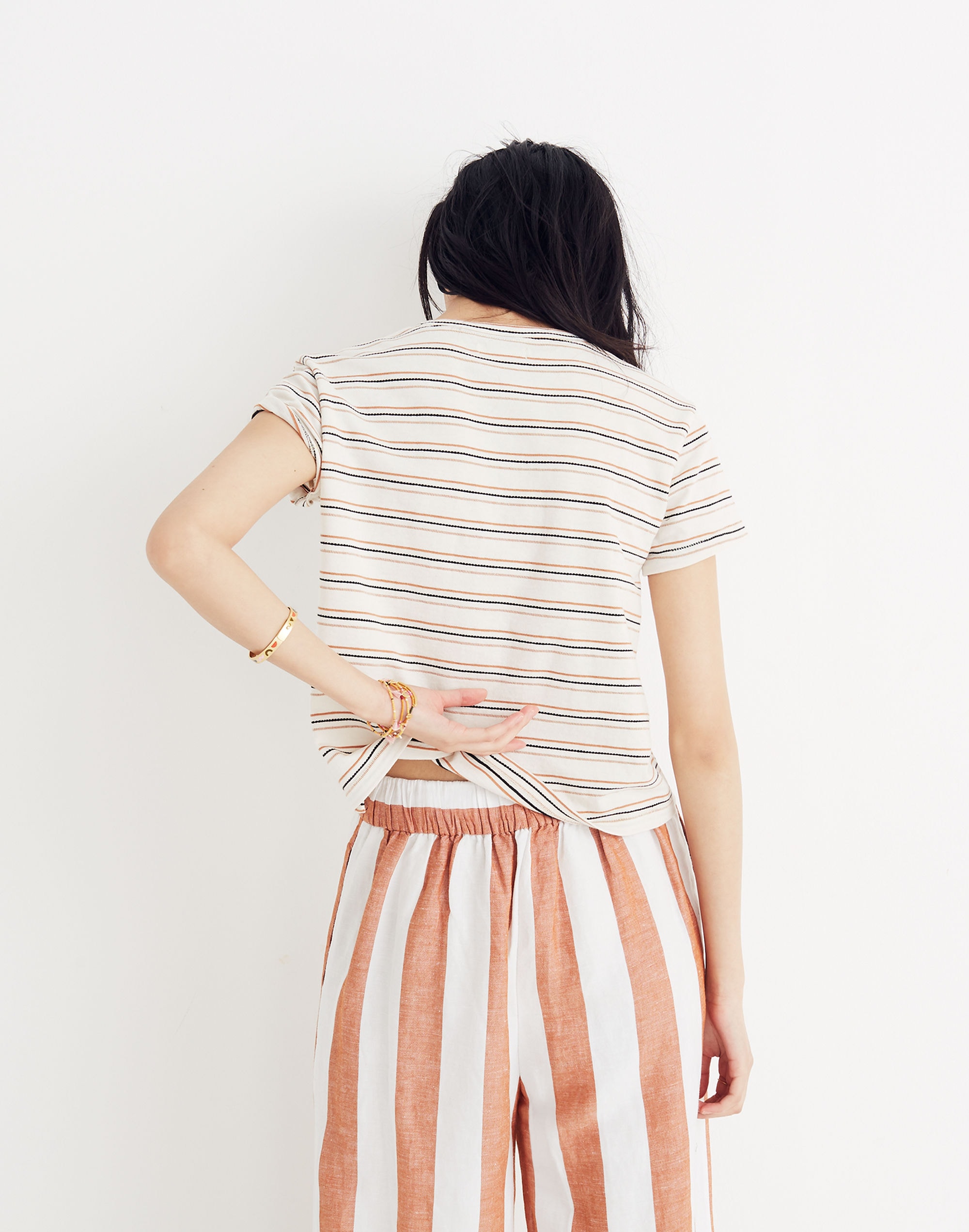 Radio Boxy Tee in Cohen Stripe | Madewell