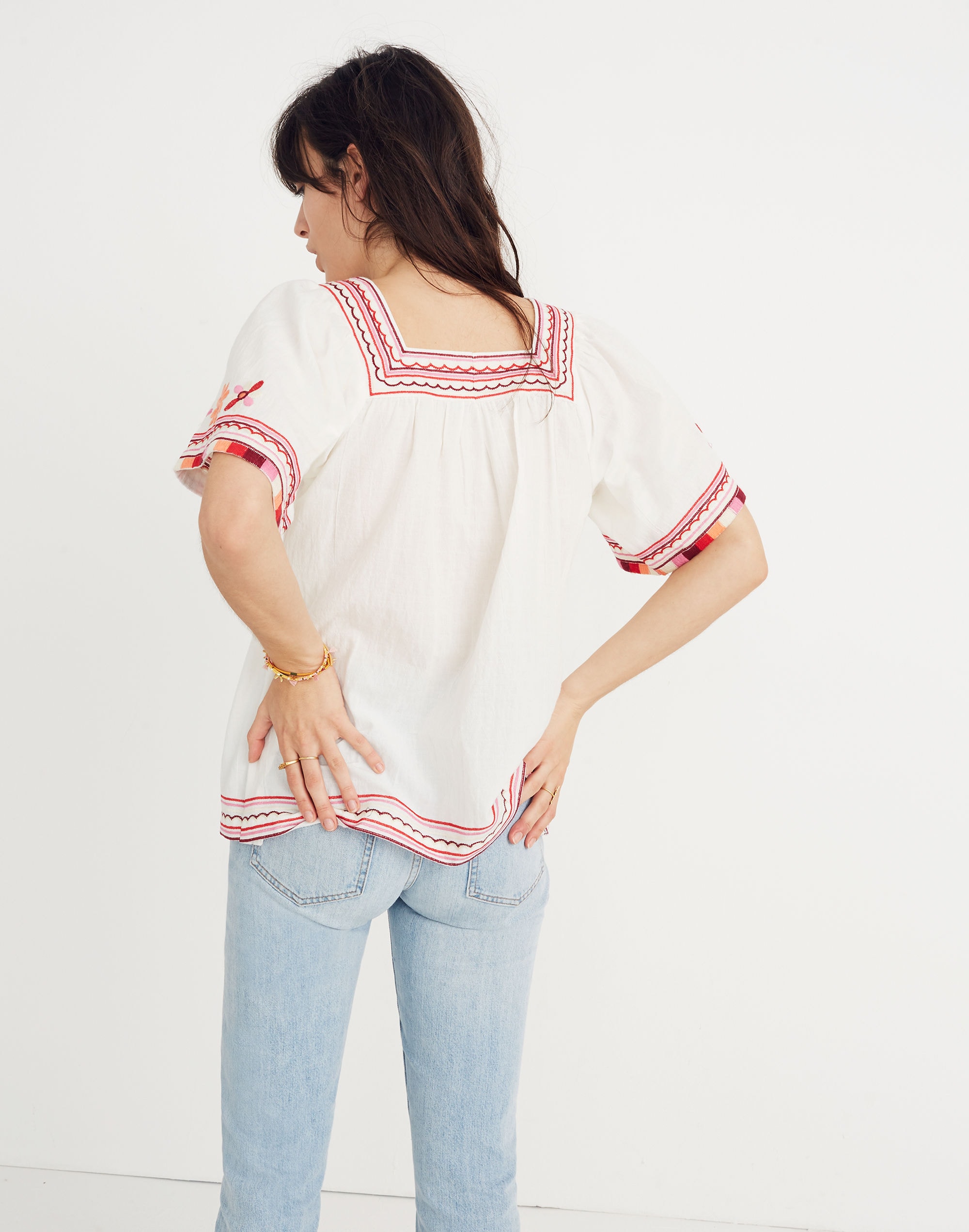 Embroidered Sandblossom Top | Madewell