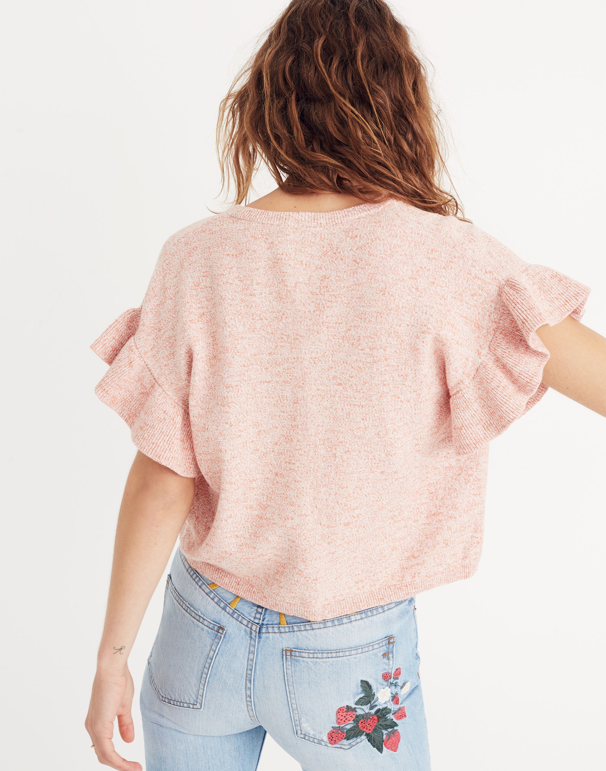 Ruffle-Sleeve Sweater Tee | Madewell