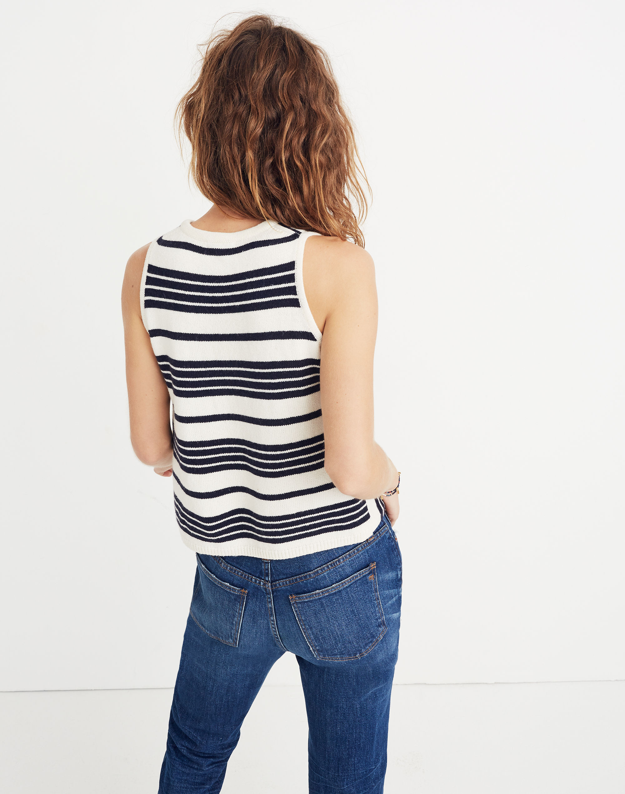 Stripe-Play Sweater Tank | Madewell