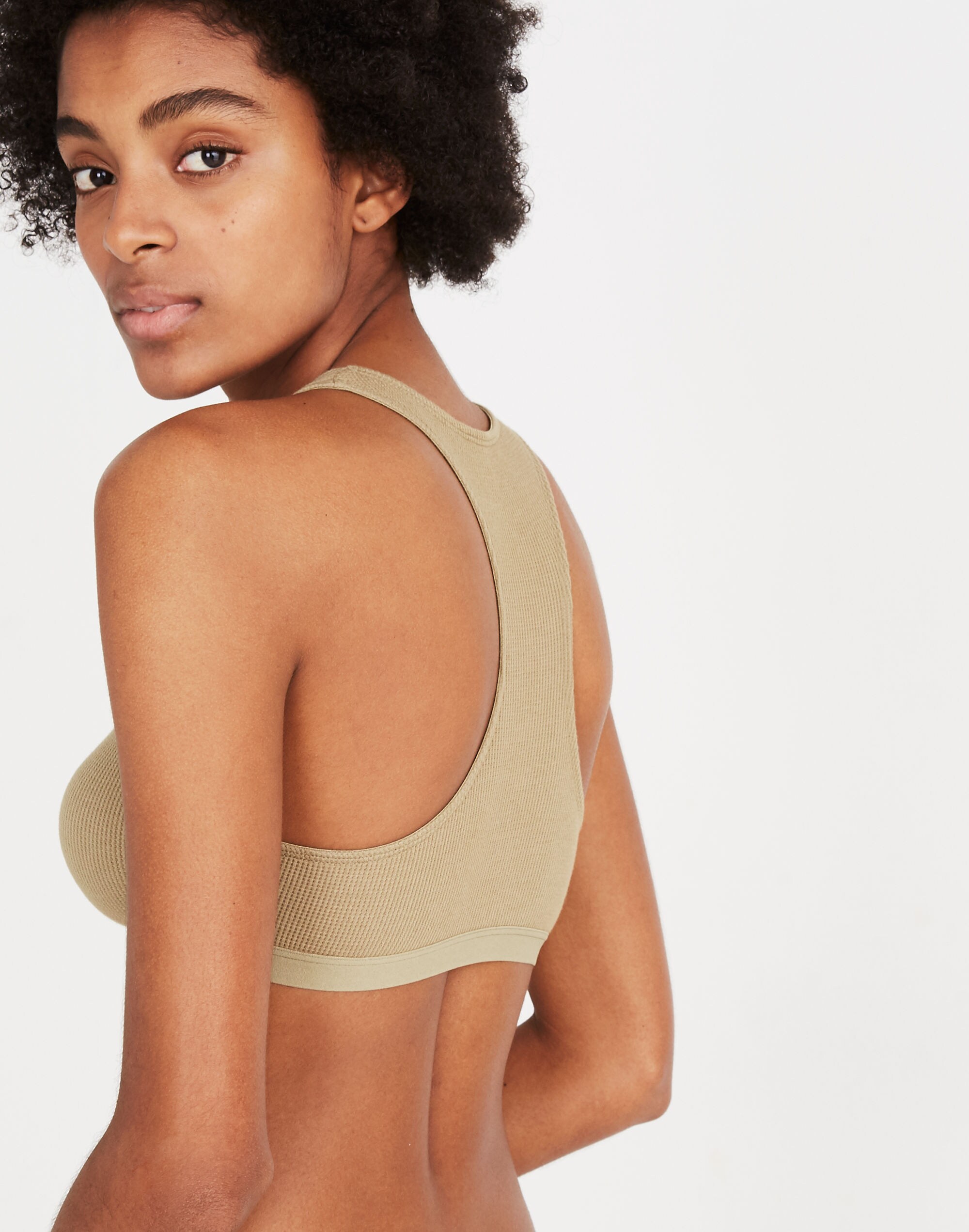 Waffle Knit Jayna Bralette | Madewell