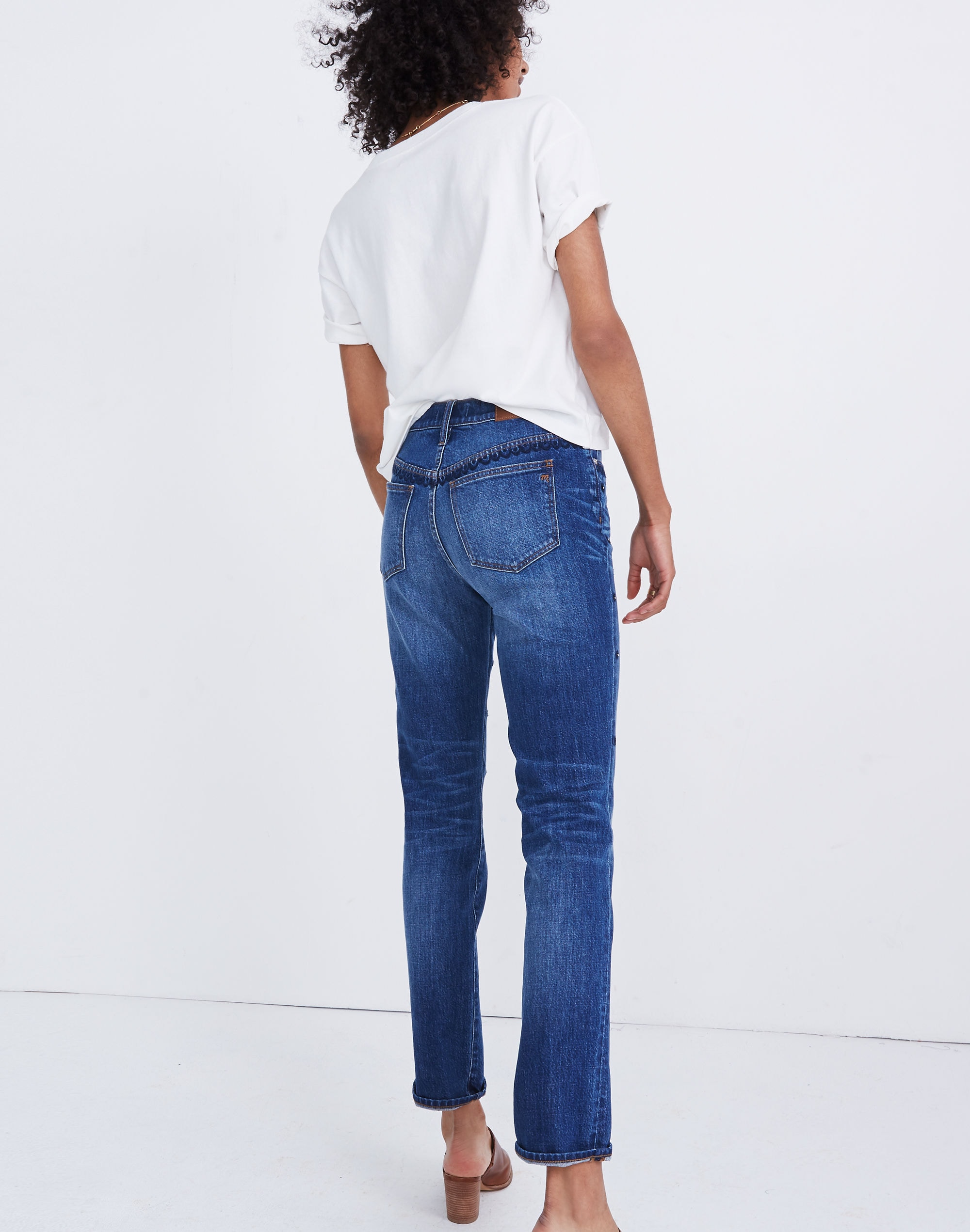 The High-Rise Slim Boyjean: Beaded Edition | Madewell