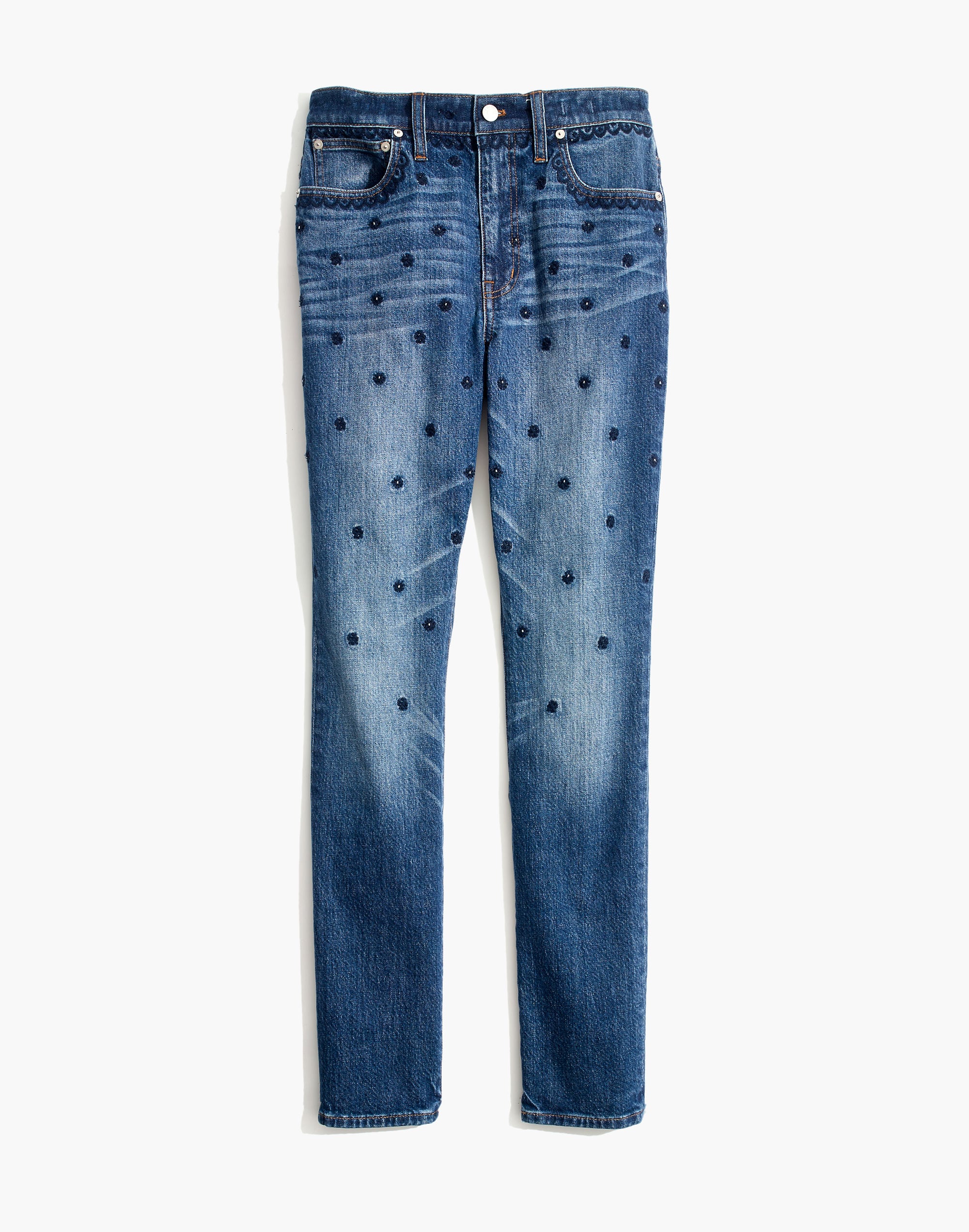 The High-Rise Slim Boyjean: Beaded Edition | Madewell