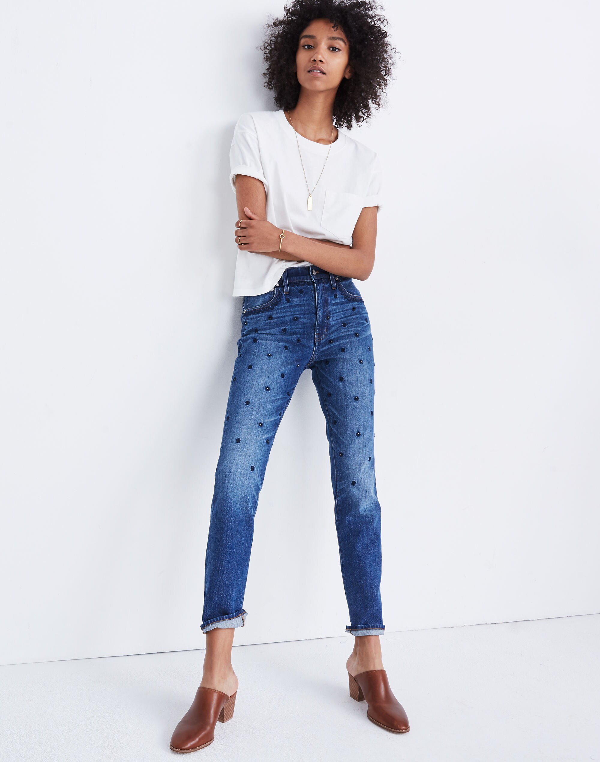 The High-Rise Slim Boyjean: Beaded Edition | Madewell