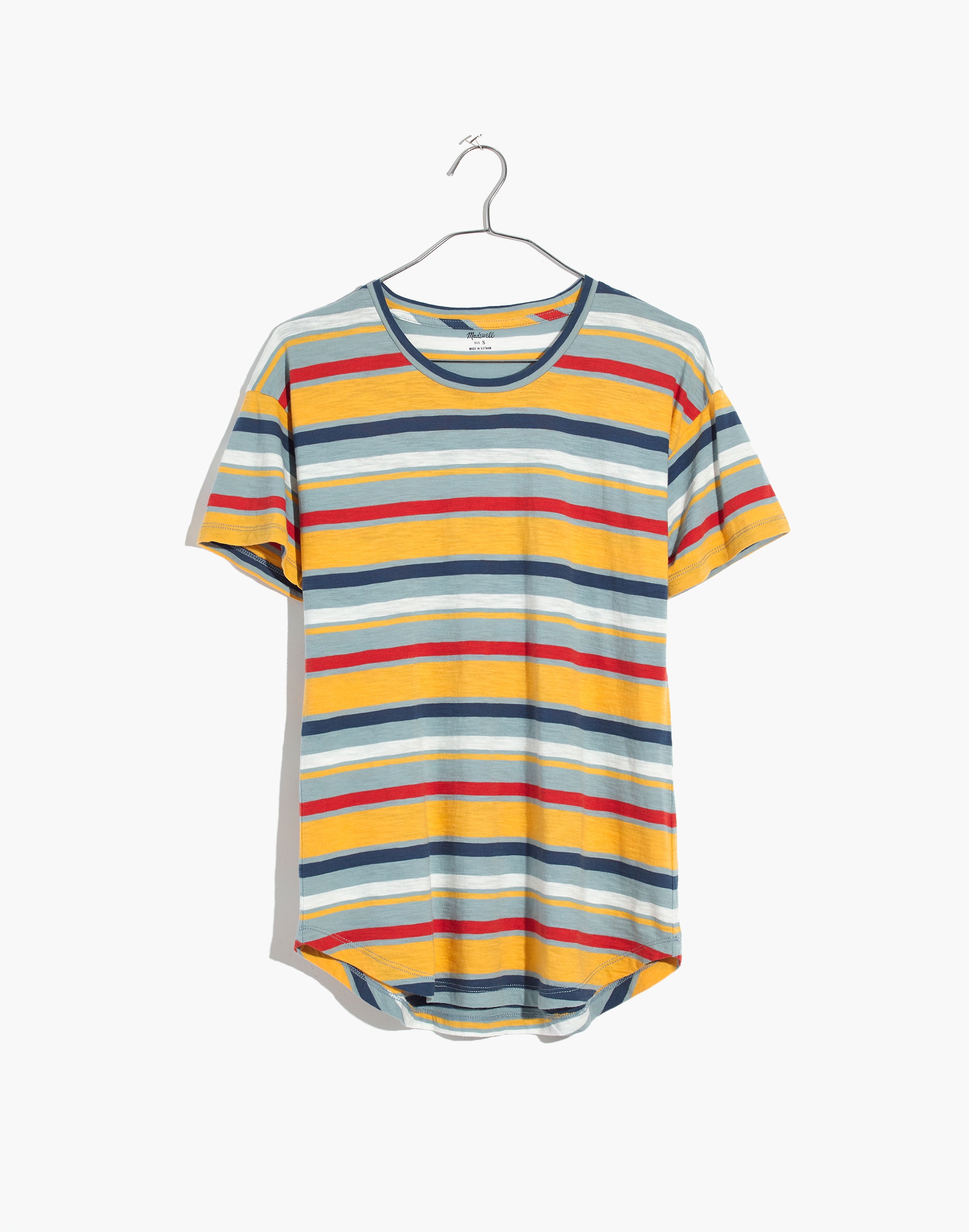 Whisper Cotton Crewneck Tee Carlsbad Stripe | Madewell