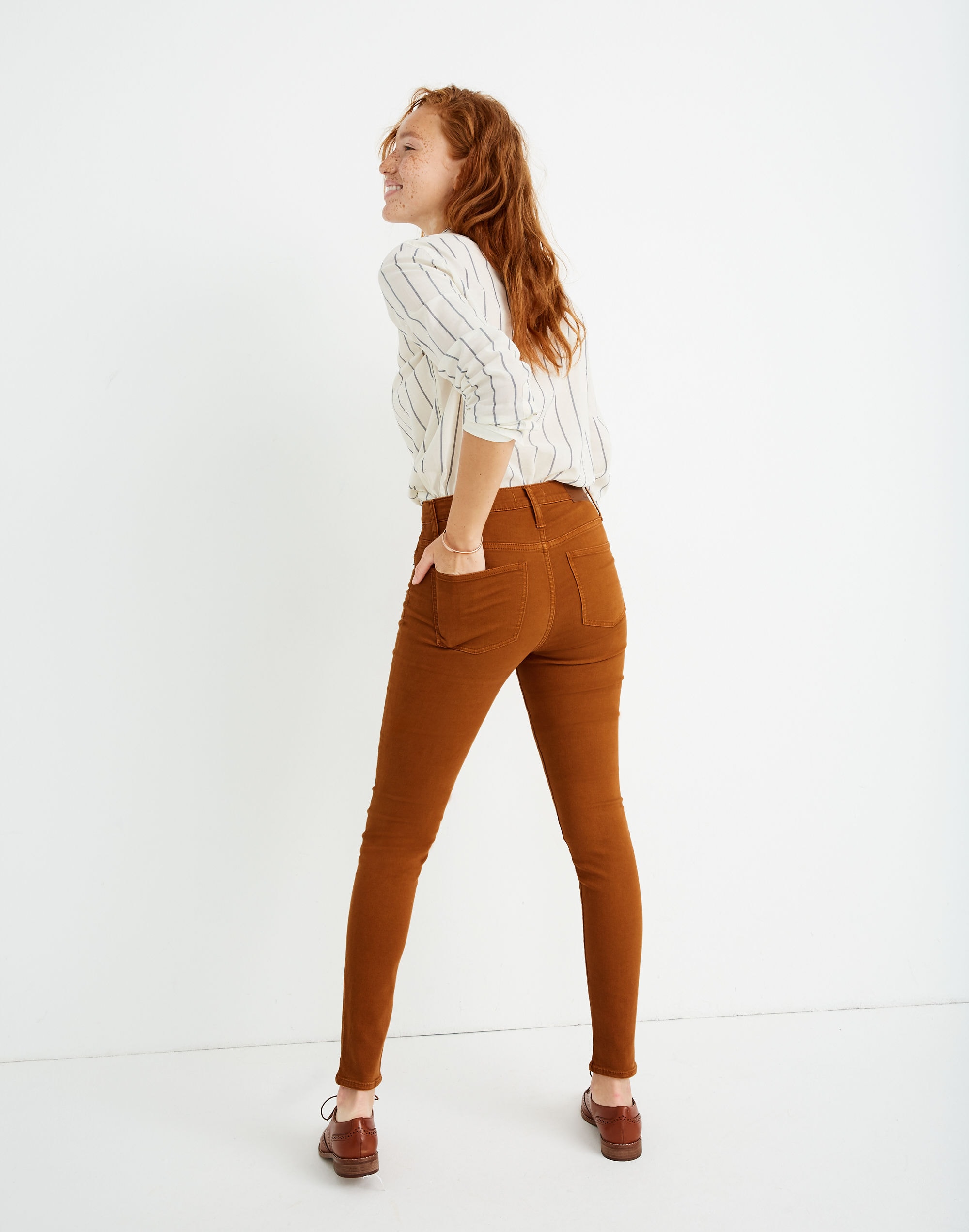 9" Mid-Rise Skinny Jeans: Garment-Dyed Button-Front Edition | Madewell