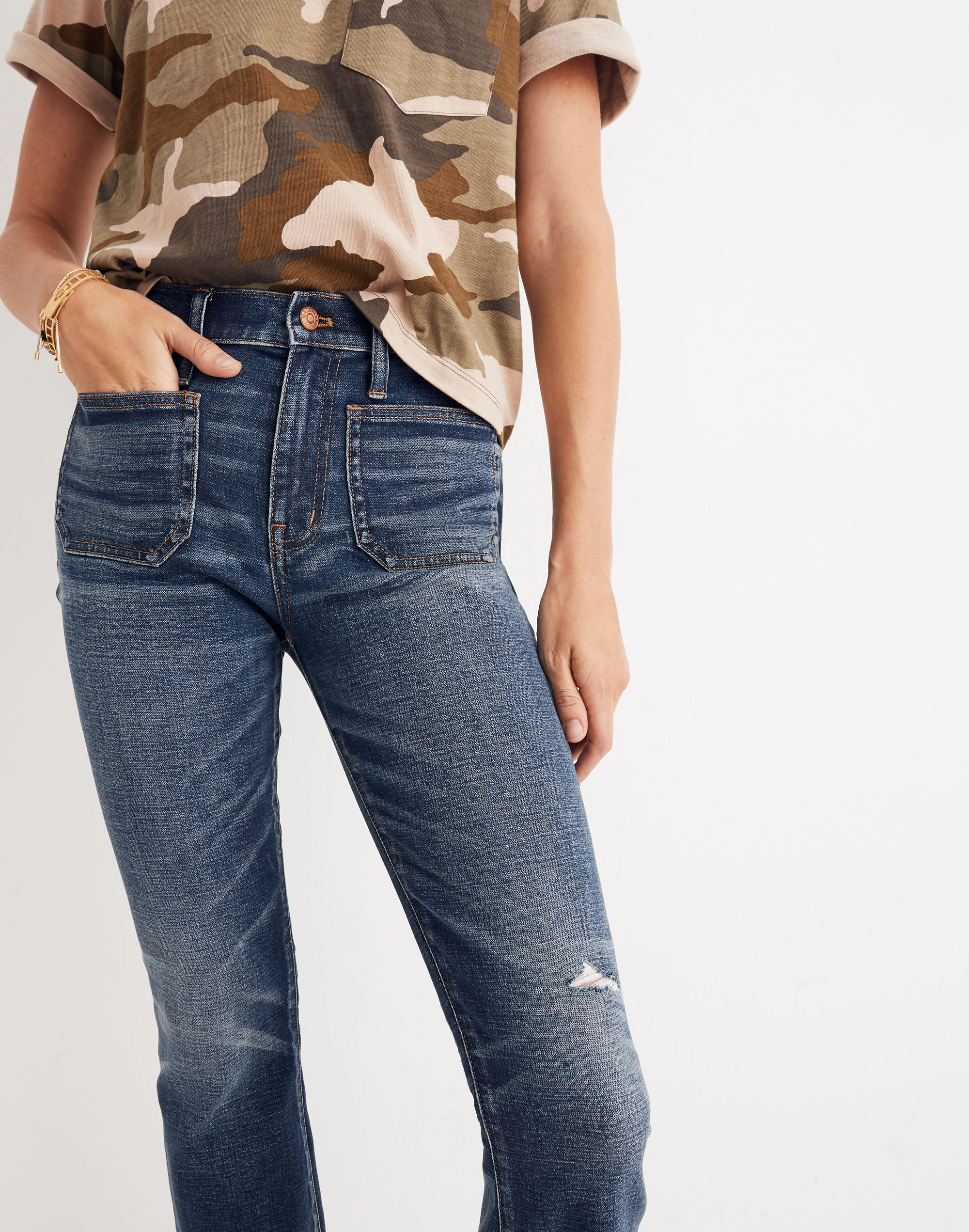 Cali Demi-Boot Jeans: Patch Pocket Edition | Madewell