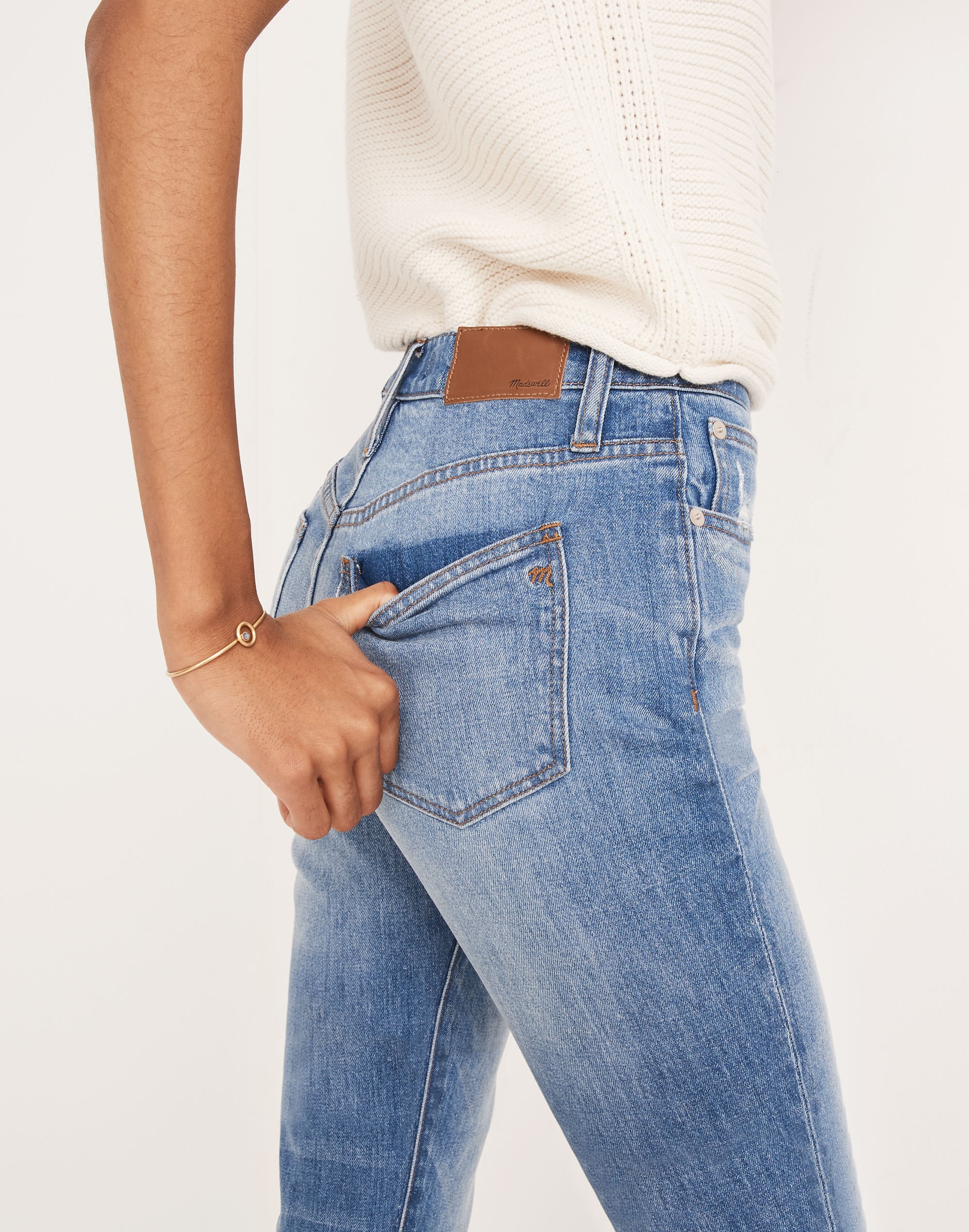 The Petite High-Rise Slim Boyjean Lita Wash: Step-Hem Edition | Madewell