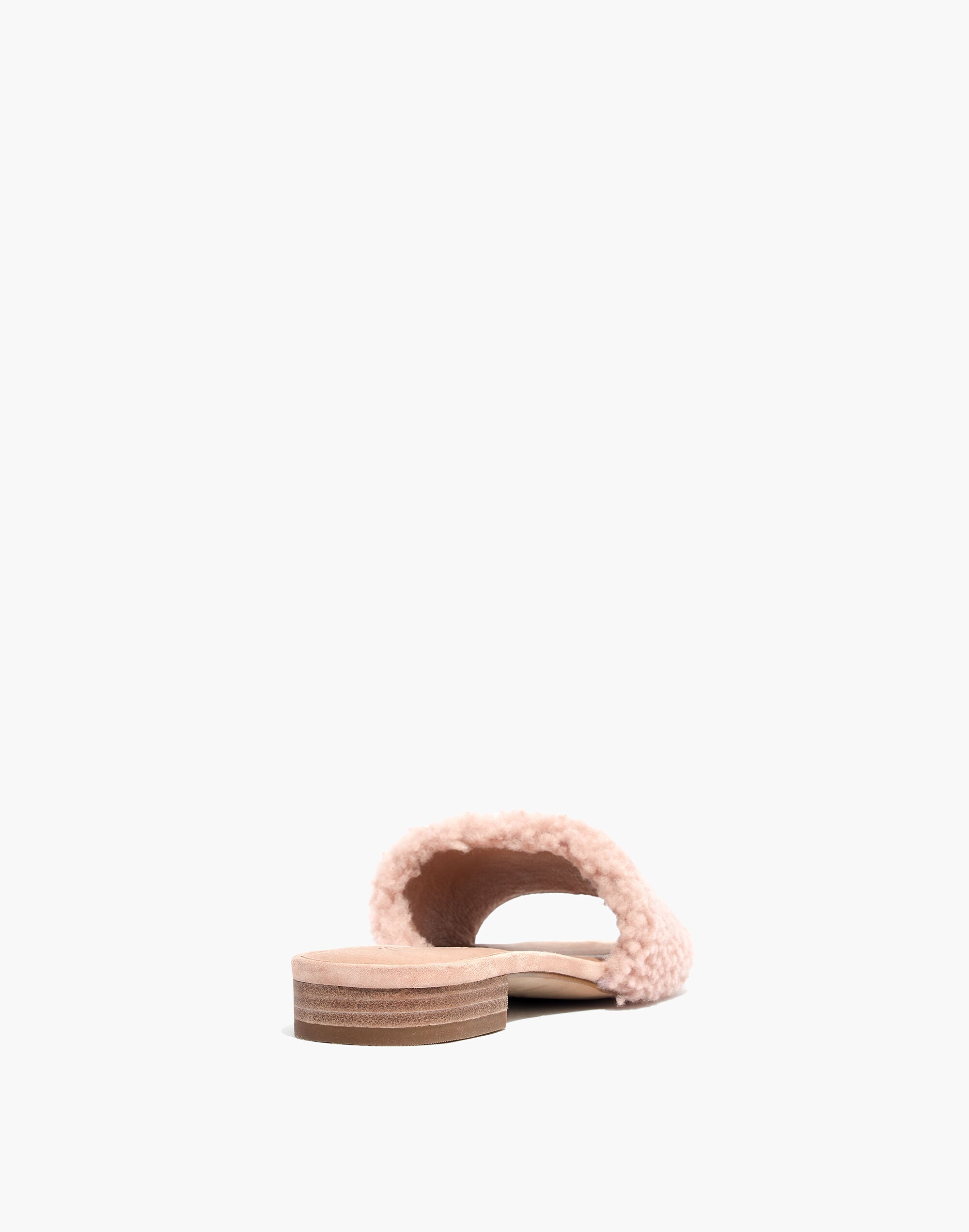 The Jackson Shearling Slide Sandal | Madewell