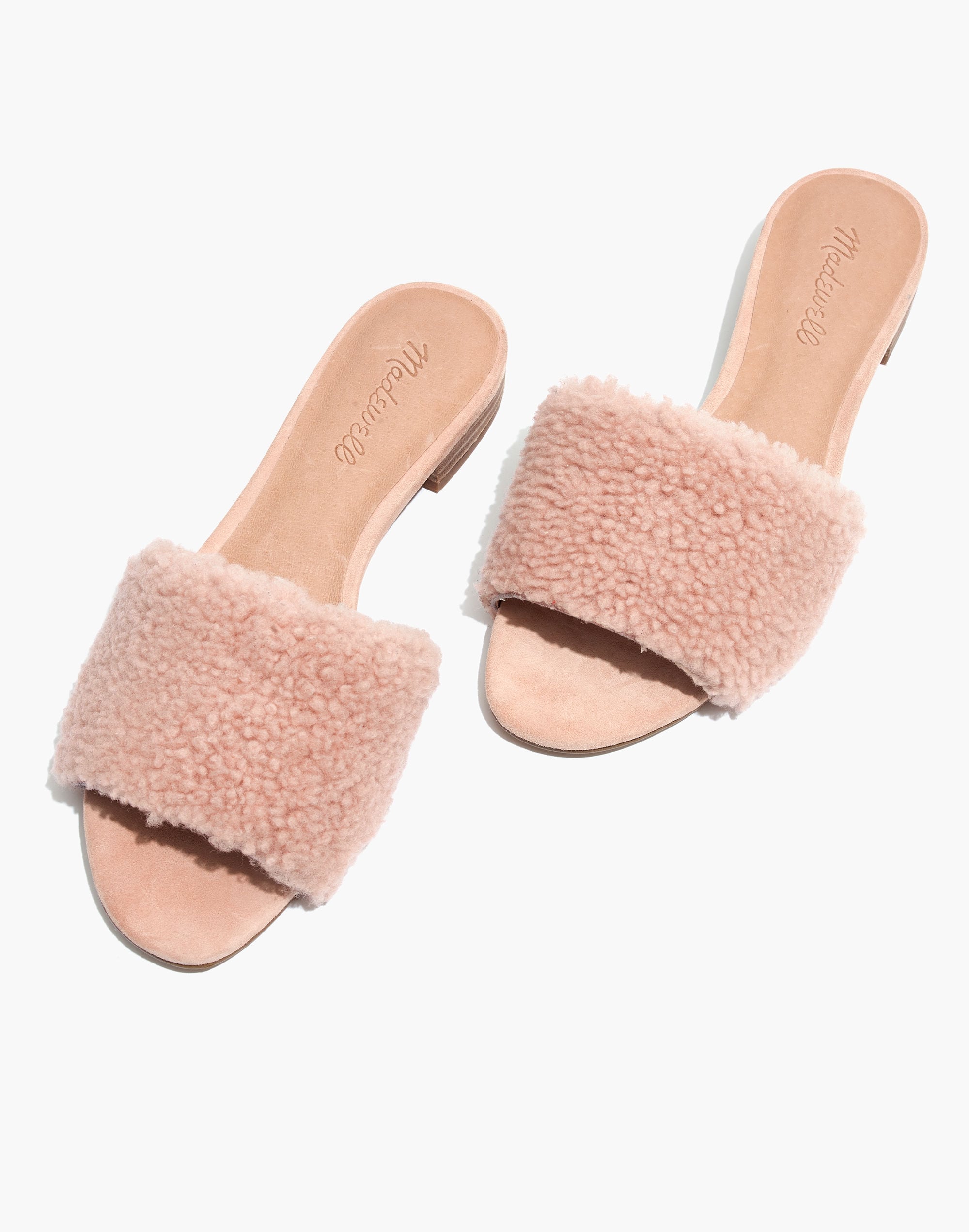 The Jackson Shearling Slide Sandal | Madewell