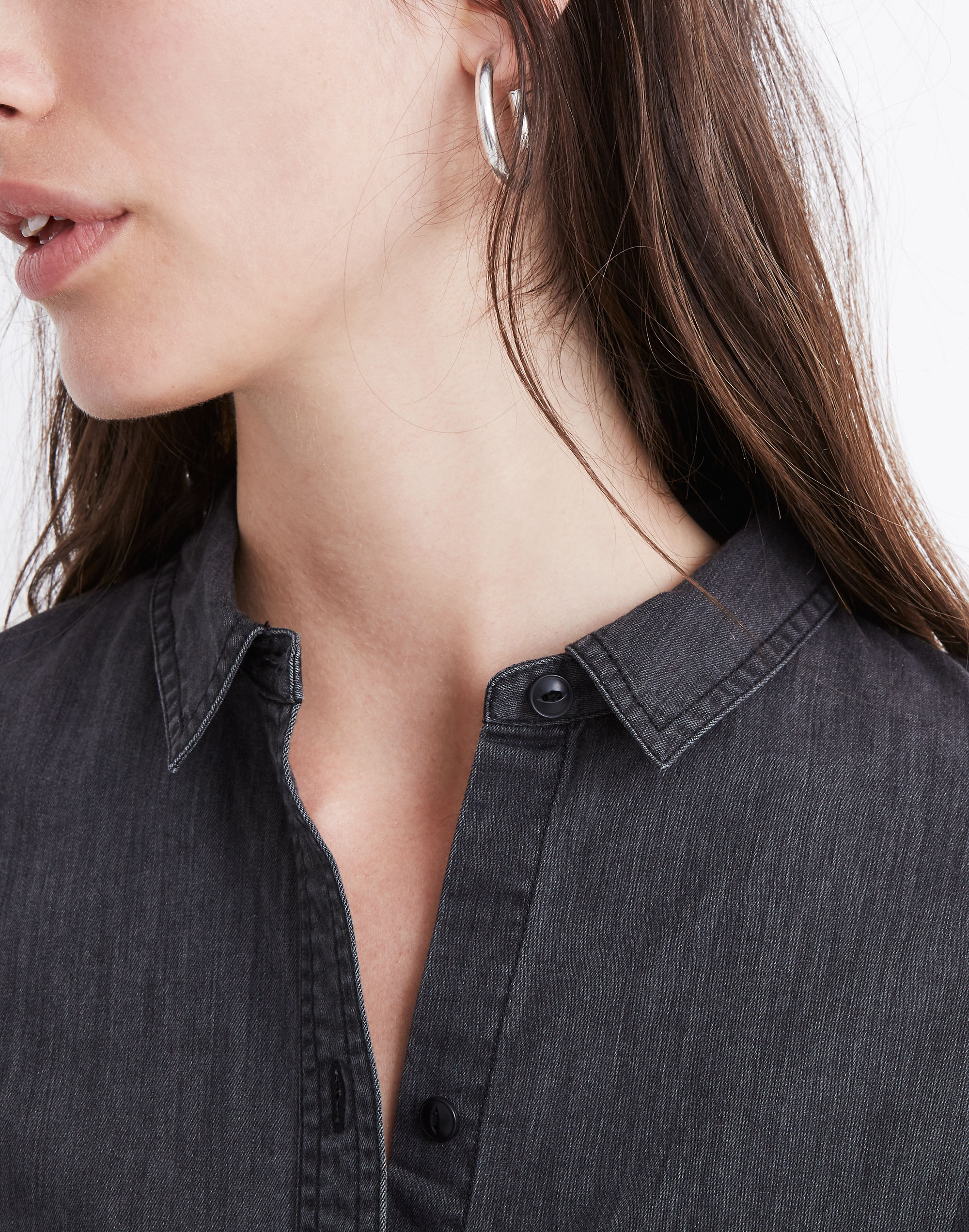 Denim Oversized Ex-Boyfriend Shirt Lunar Wash | Madewell