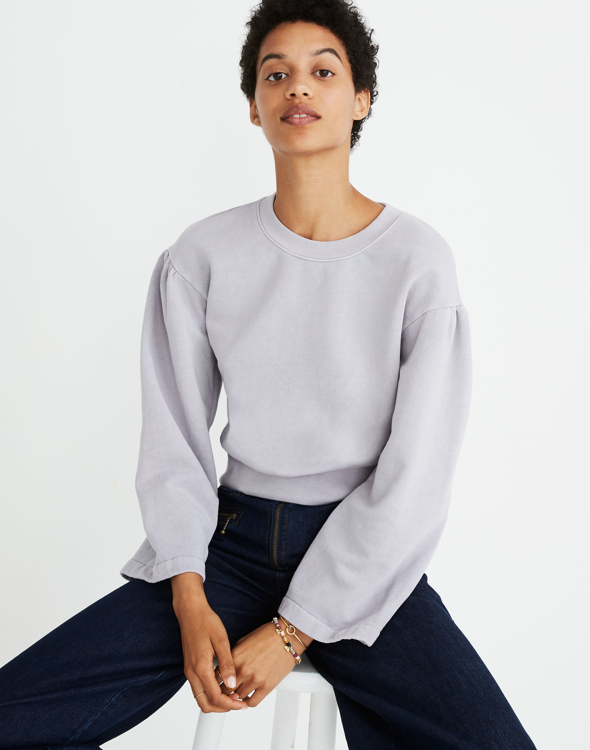 Madewell x Karen Walker® Garment-Dyed Sweatshirt |