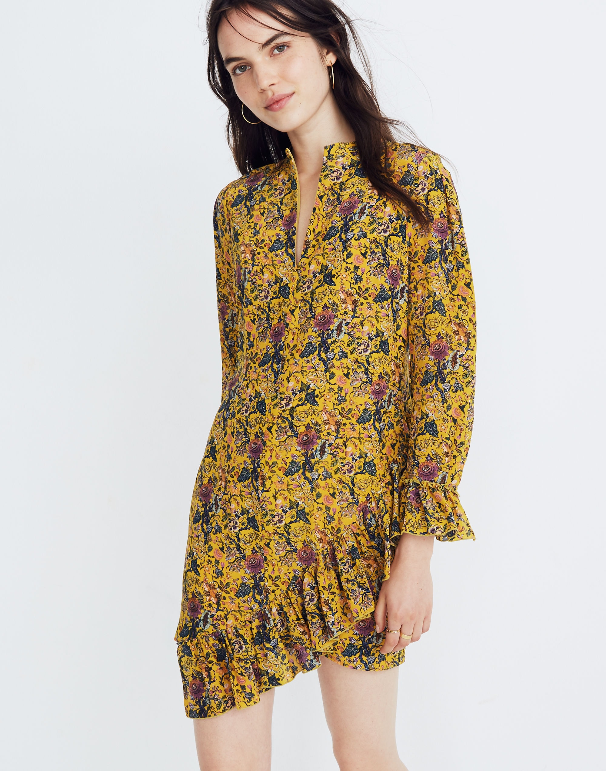 Madewell x Karen Walker® Silk Floral Loretta Dress