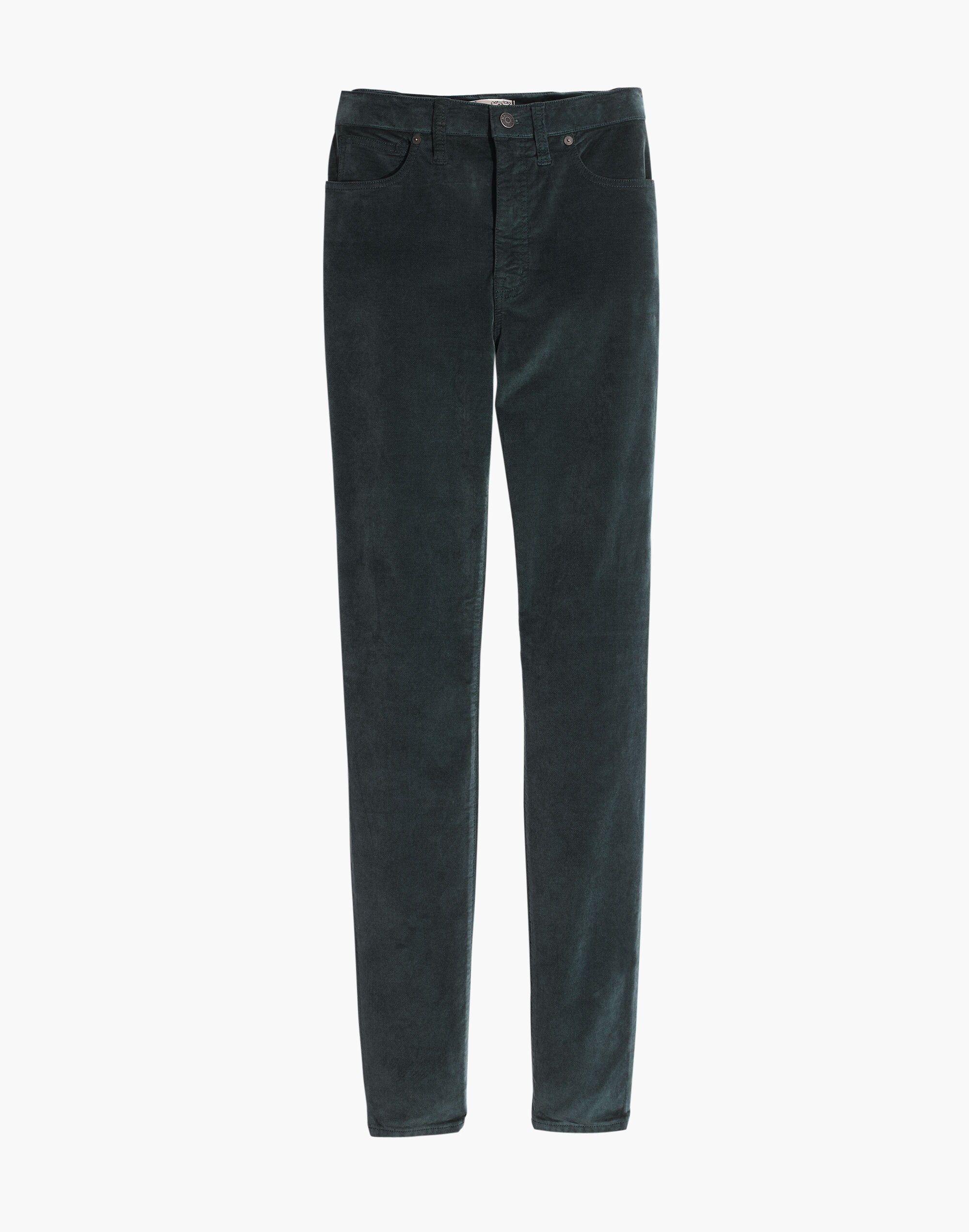 Tall 10" High-Rise Skinny Jeans: Stretch Velvet Edition | Madewell