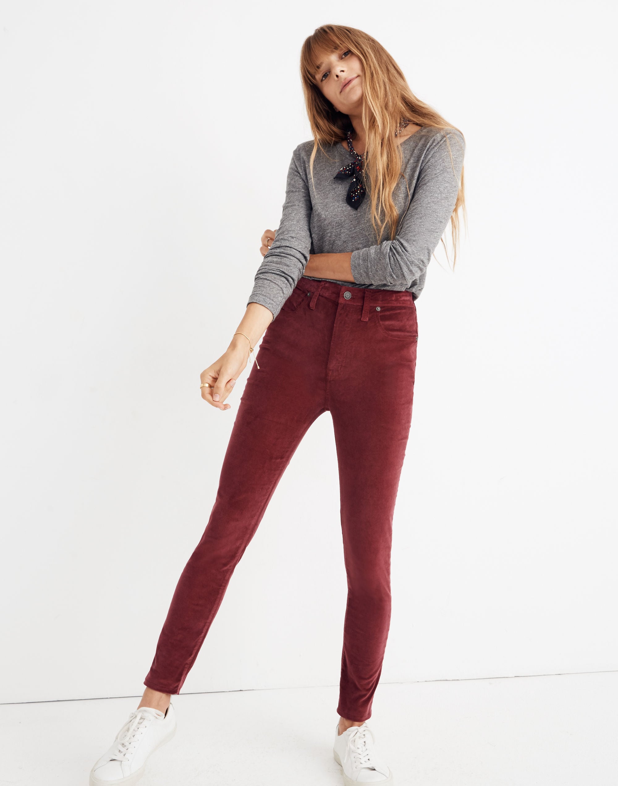 10" High-Rise Skinny Jeans: Stretch Velvet Edition | Madewell