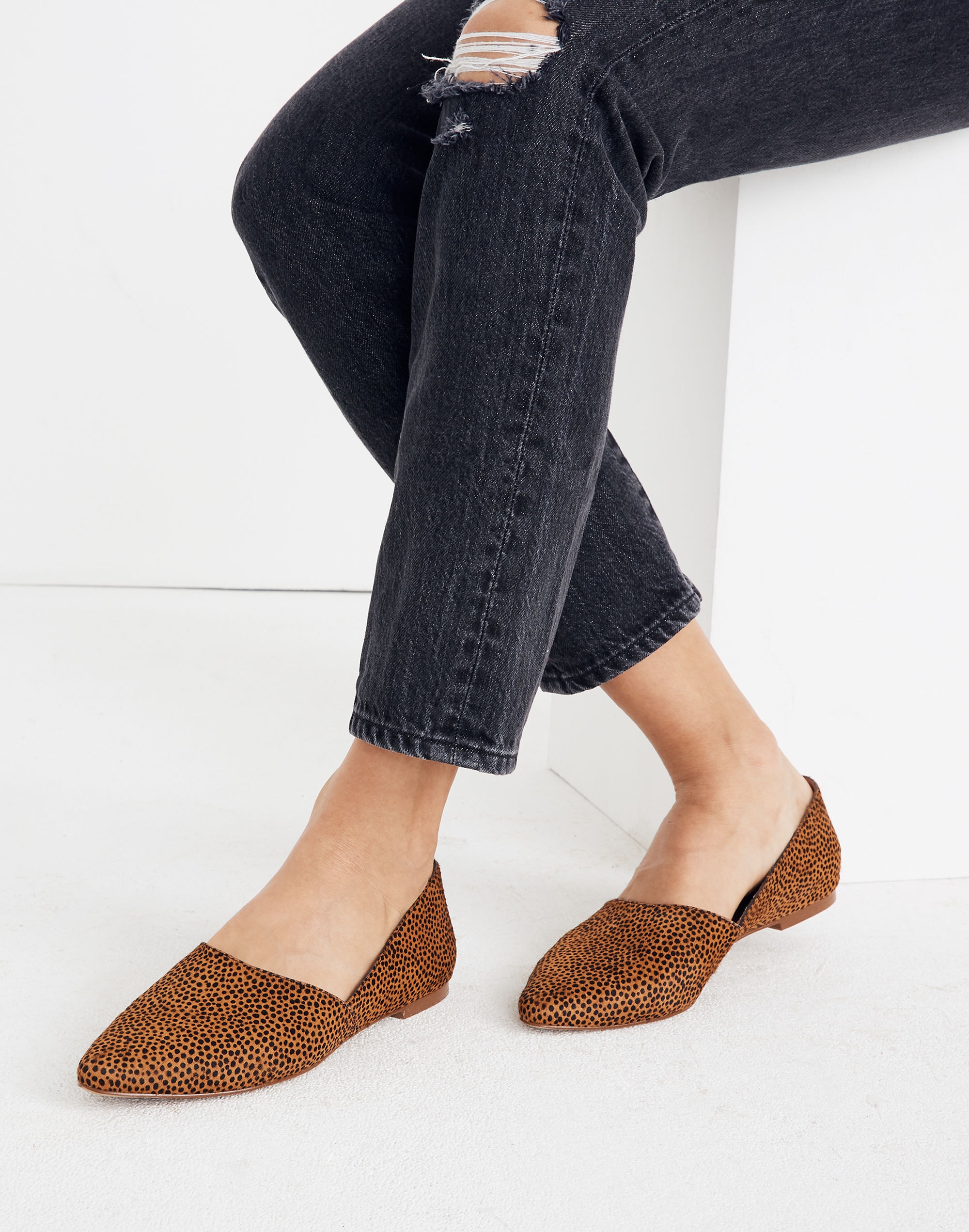 The Lizbeth Flat Dotted Calf Hair | Madewell