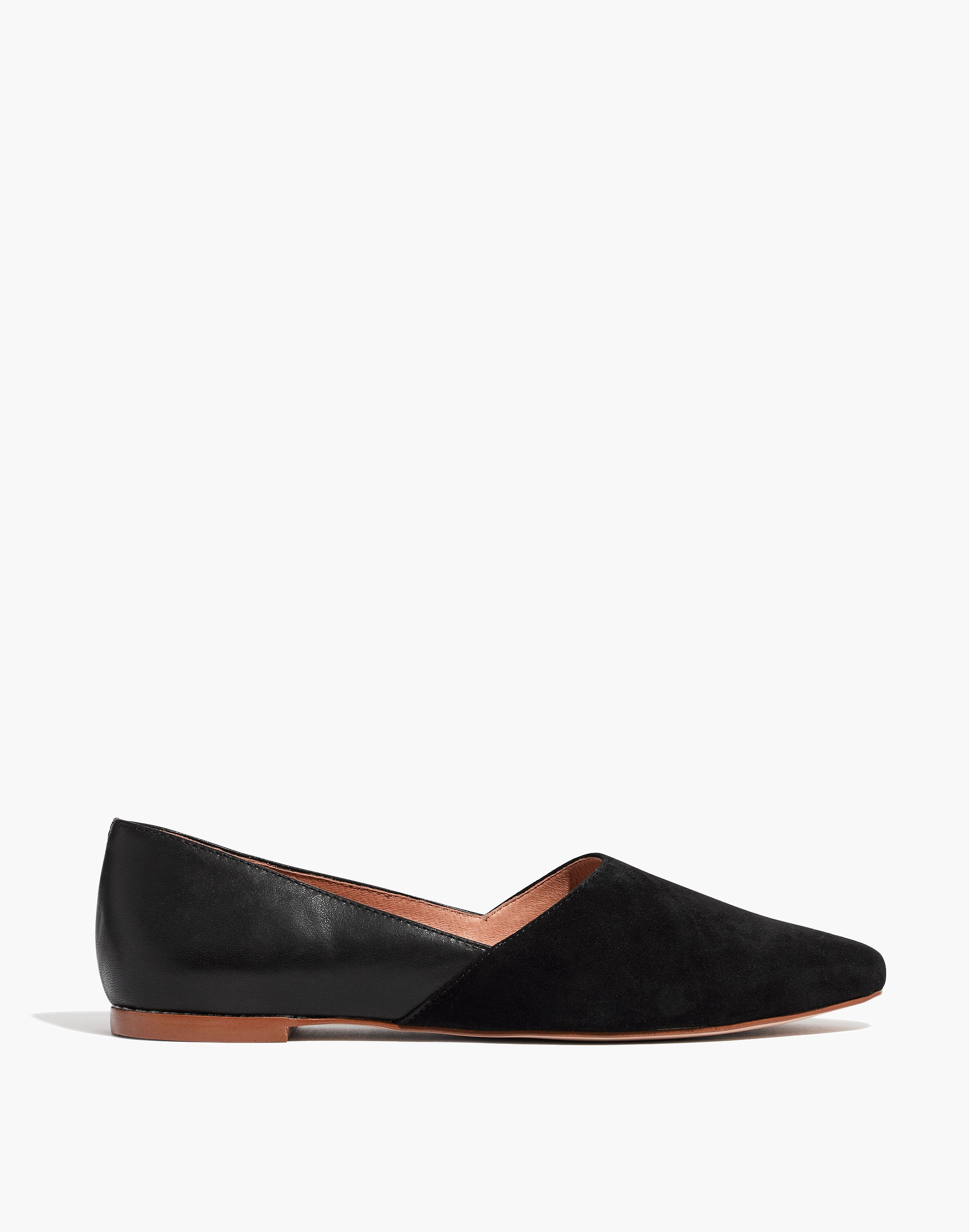 The Lizbeth Flat Leather and Suede | Madewell