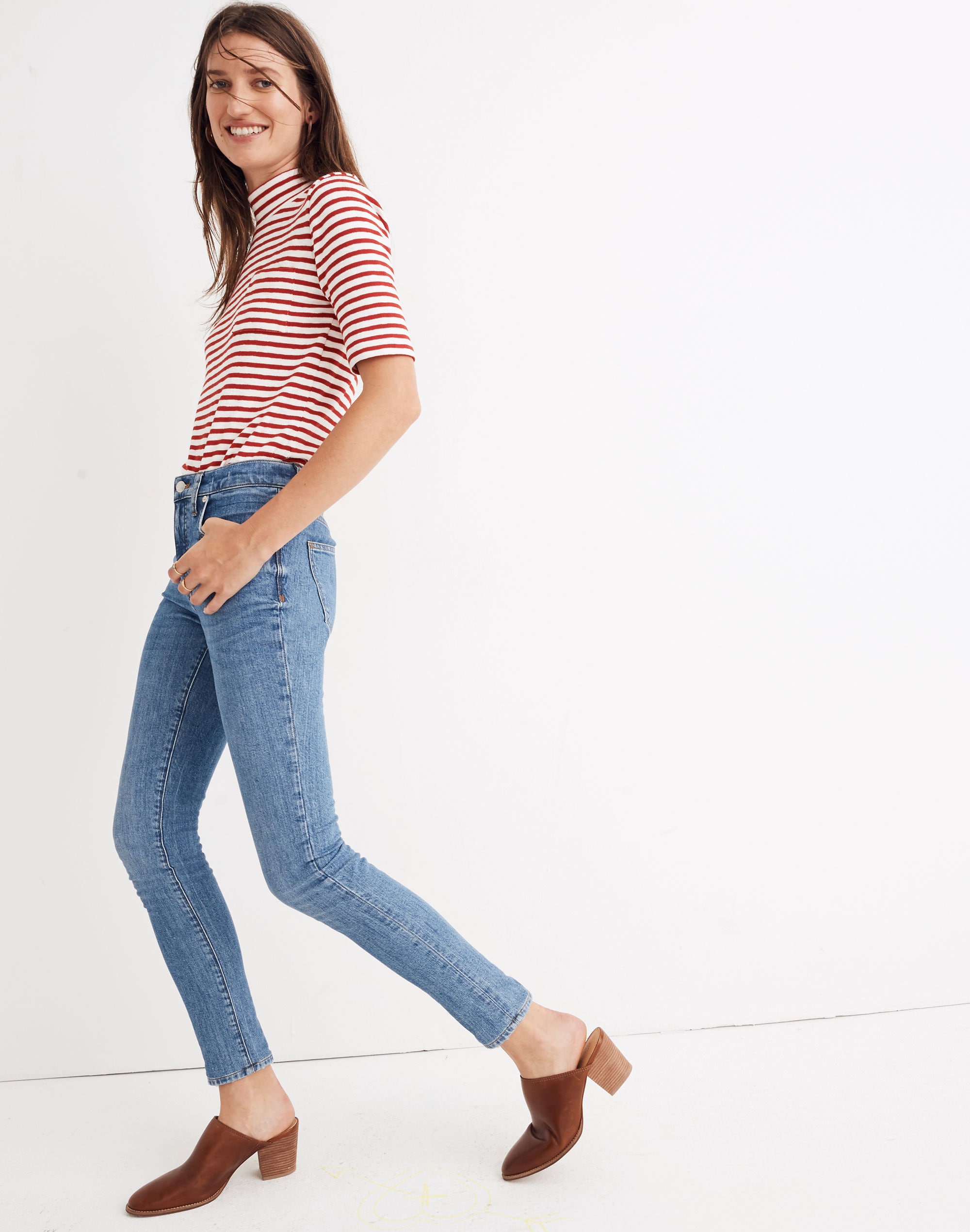 9" Mid-Rise Skinny Jeans Comfort Stretch: Eco Edition | Madewell