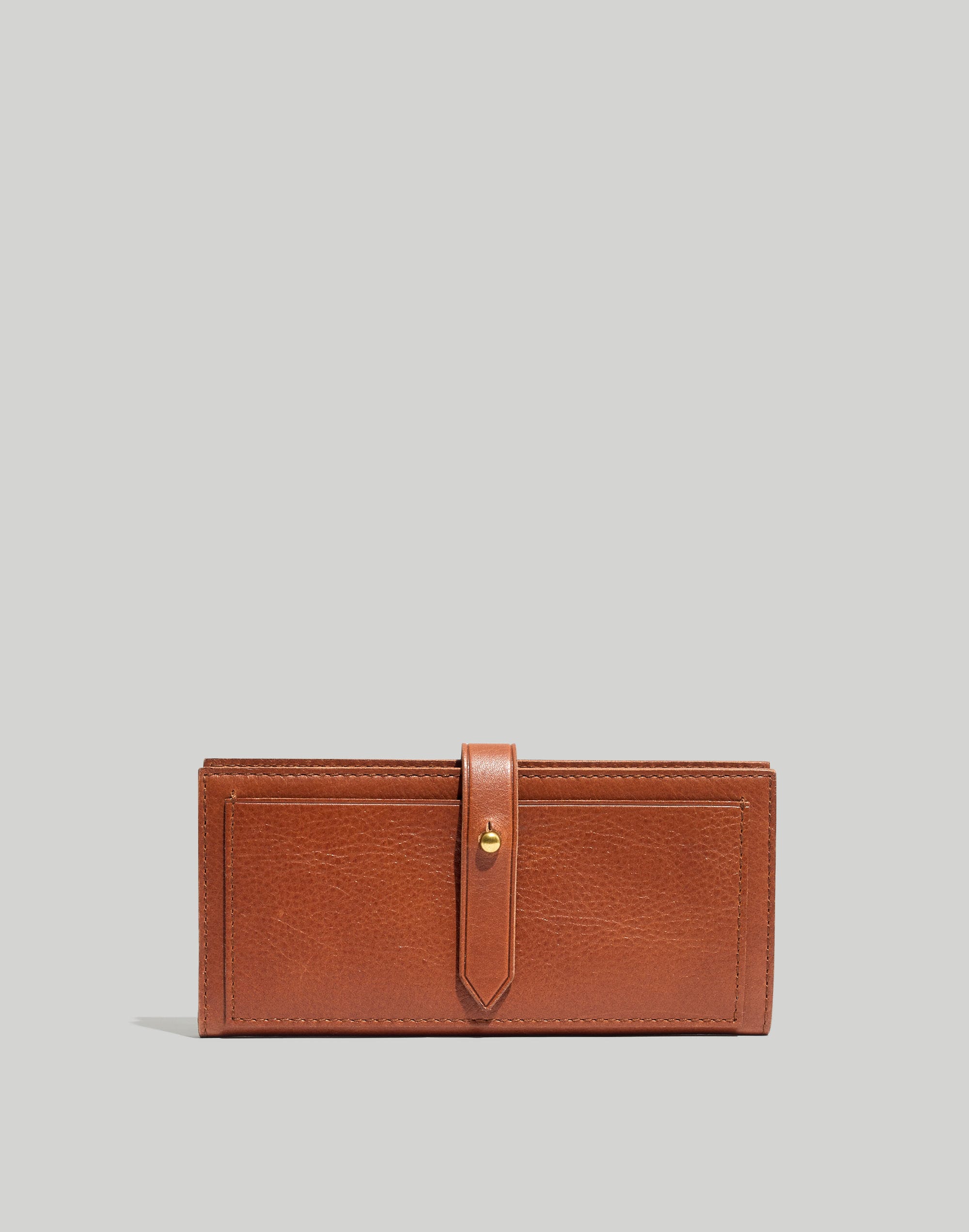 Madewell The Zip Wallet in Leather Wallet Handbags True Black : One Size
