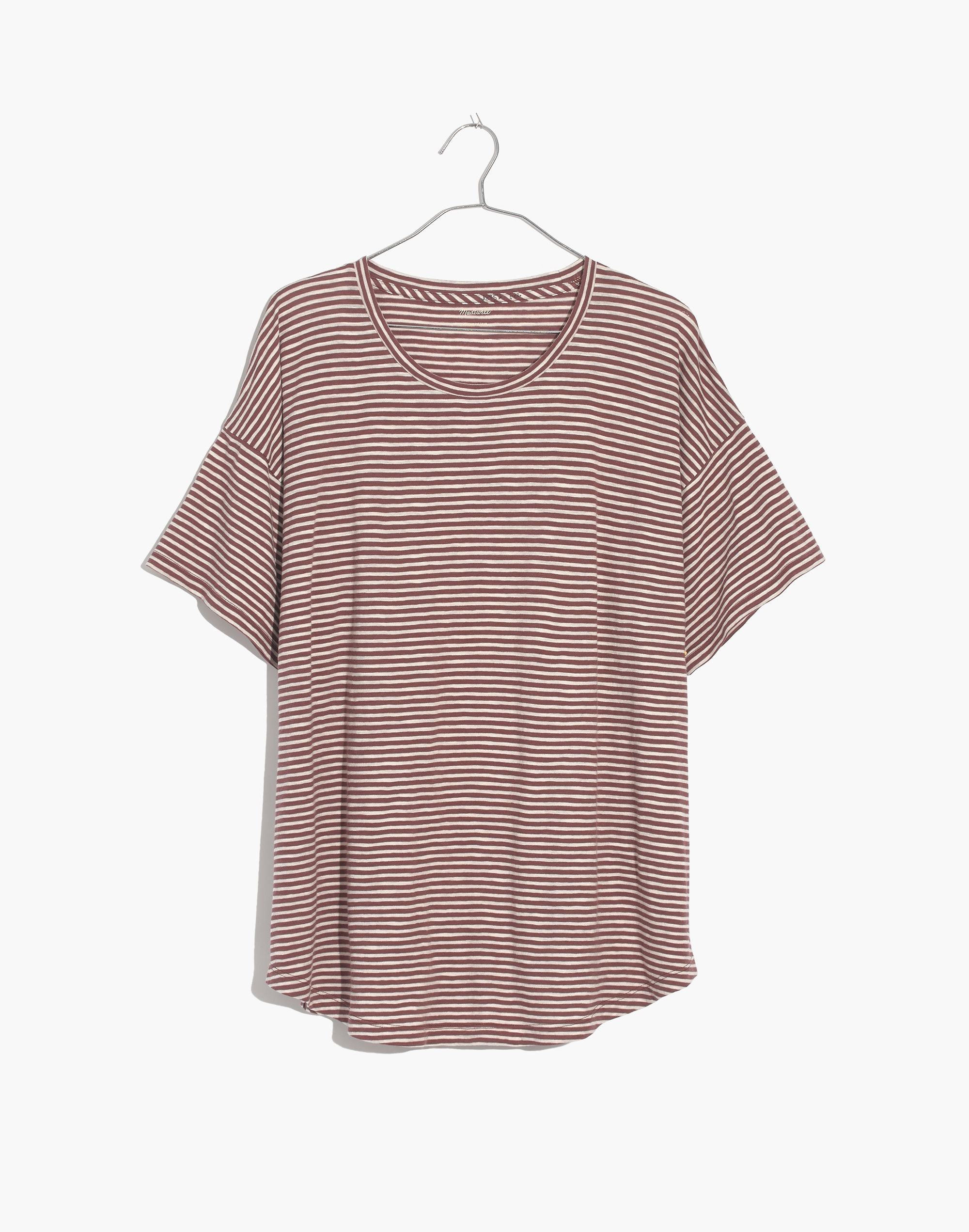 Whisper Cotton Crewneck Tee Daniela Stripe | Madewell