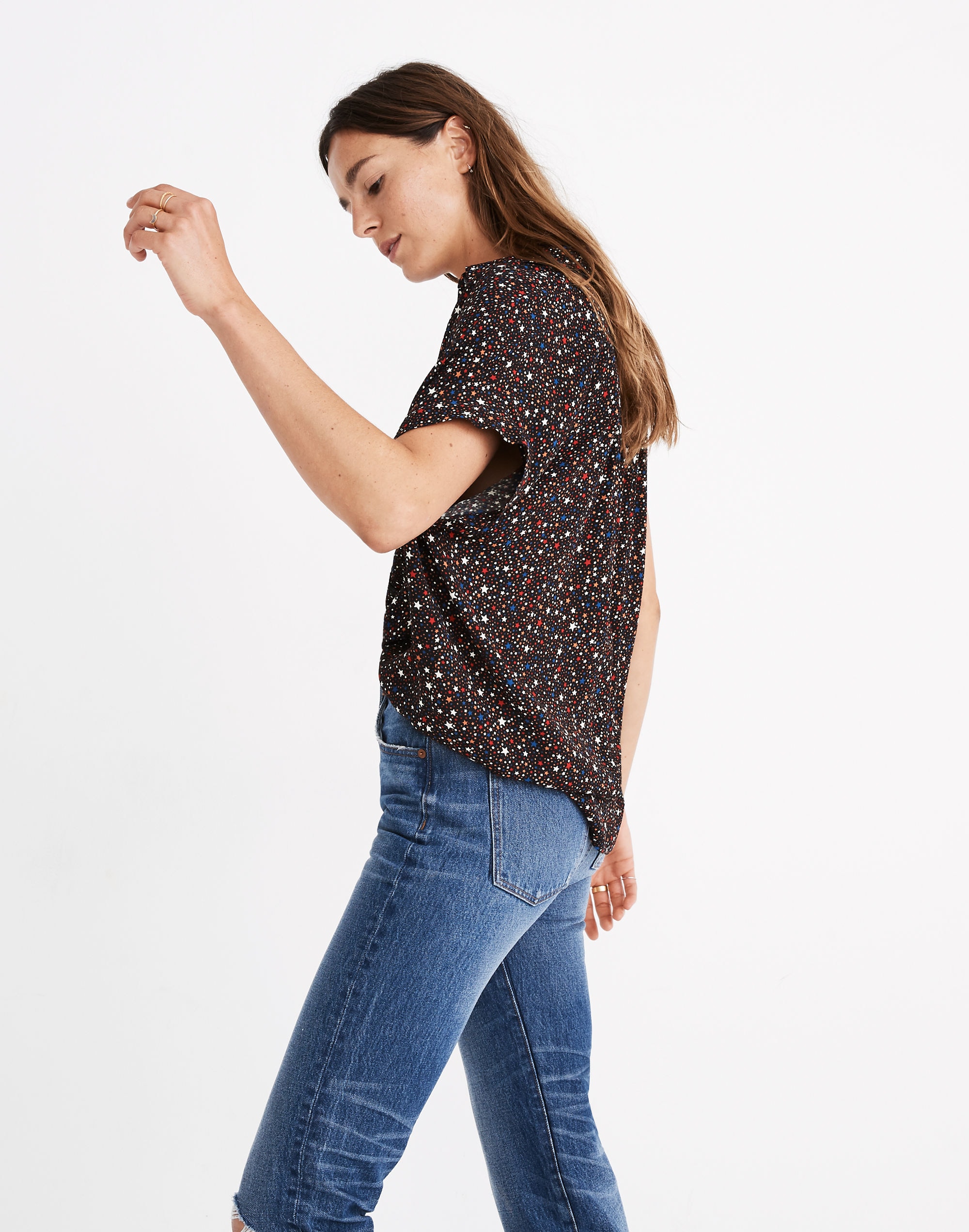 Central Drapey Shirt in Starry Night | Madewell