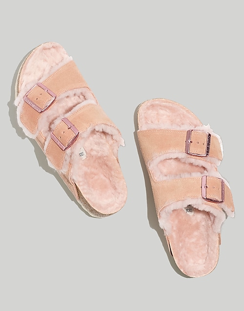 Birkenstock Women's Arizona Shearling Suede Sandals