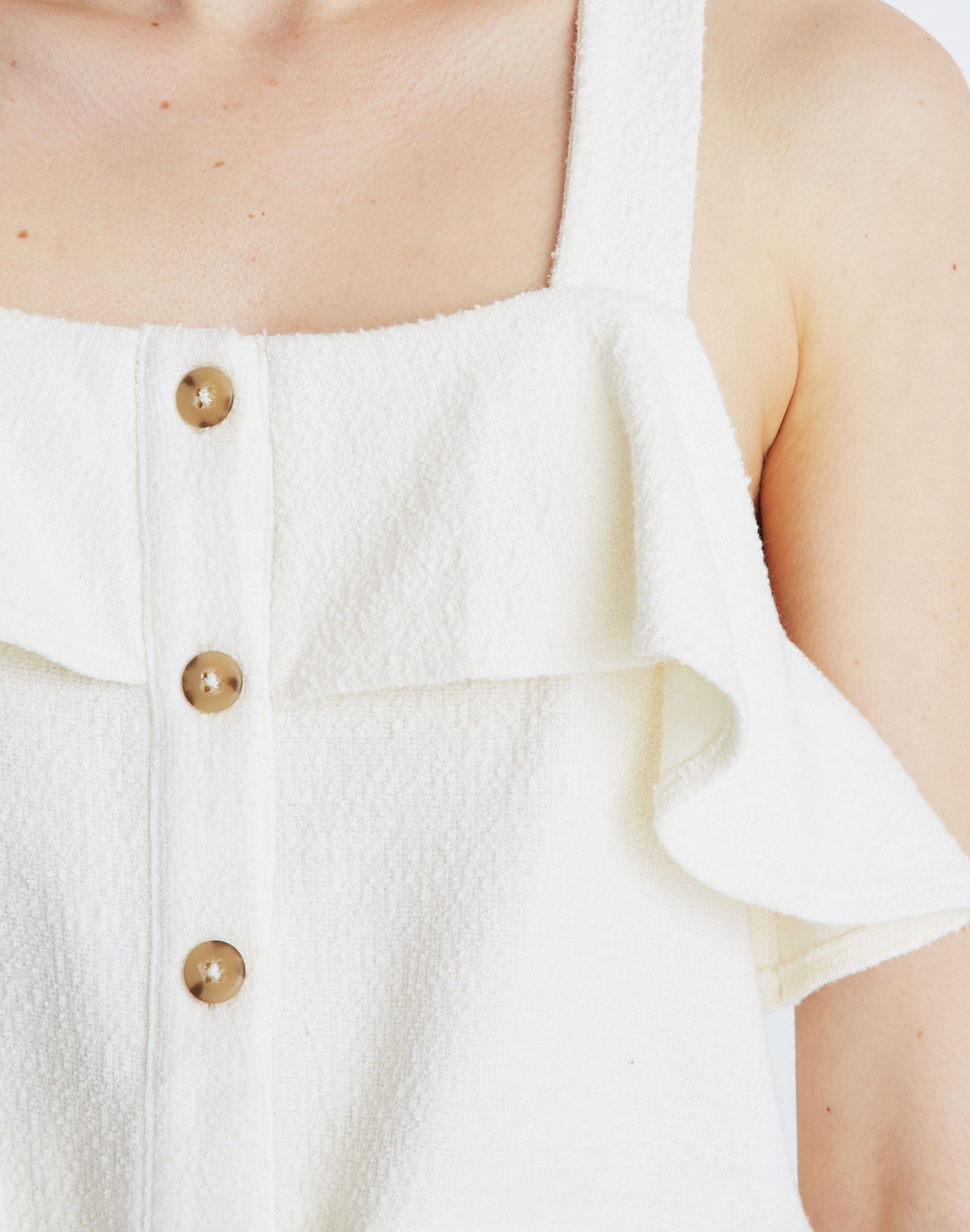 Texture & Thread Ruffle Tie-Front Tank | Madewell