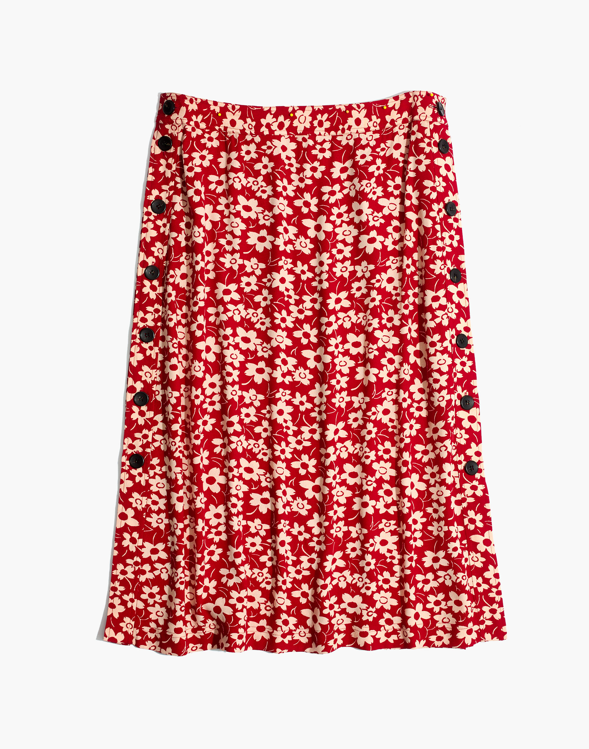 Side-Button Skirt Full Bloom | Madewell