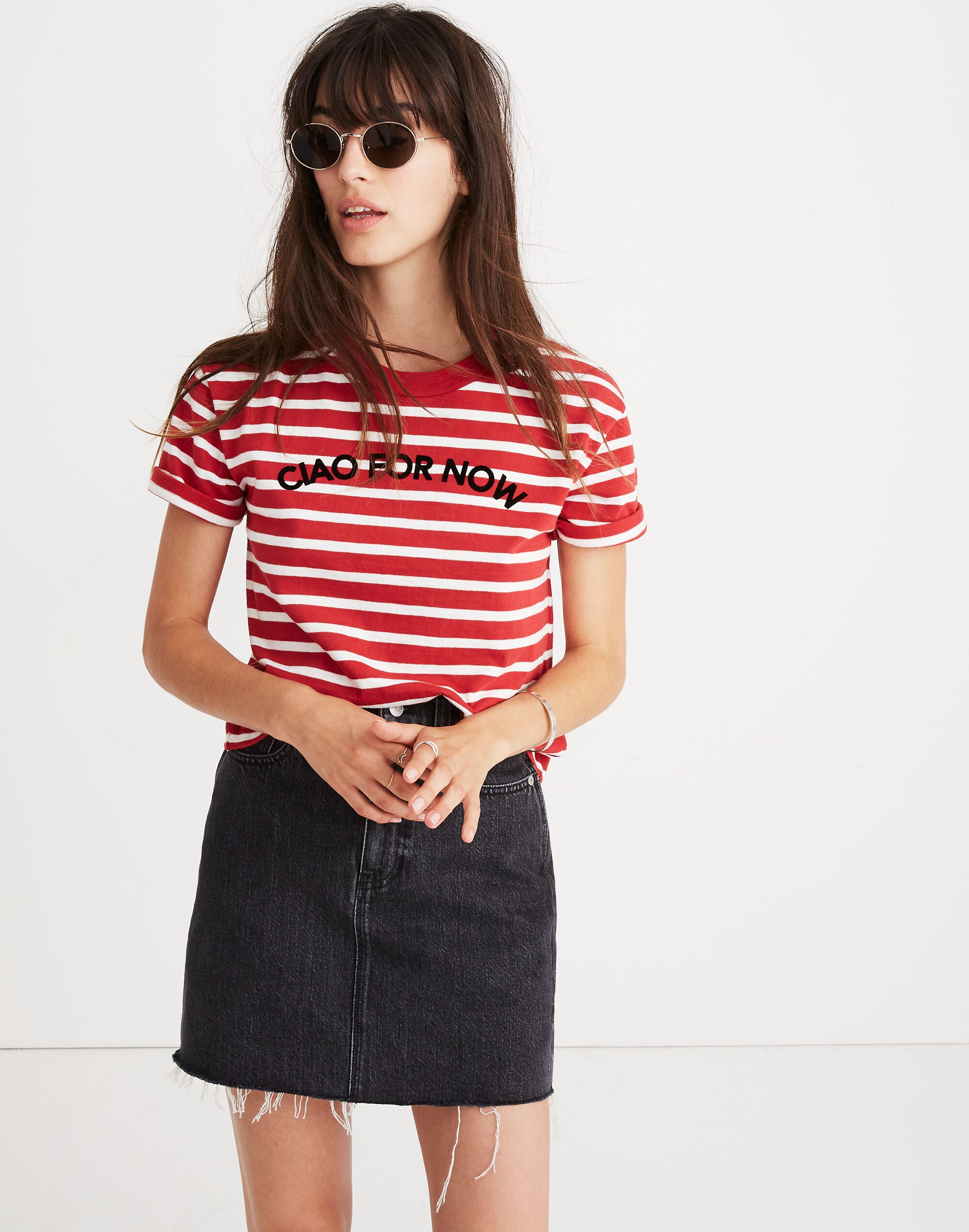 Striped Ciao For Now Tee | Madewell