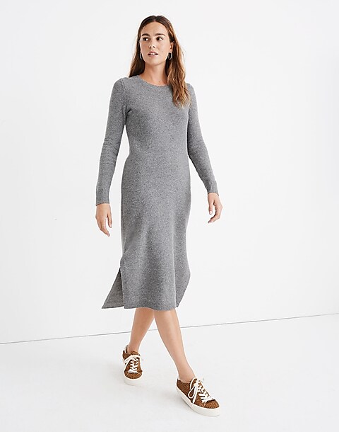 madewell midi sweater dress