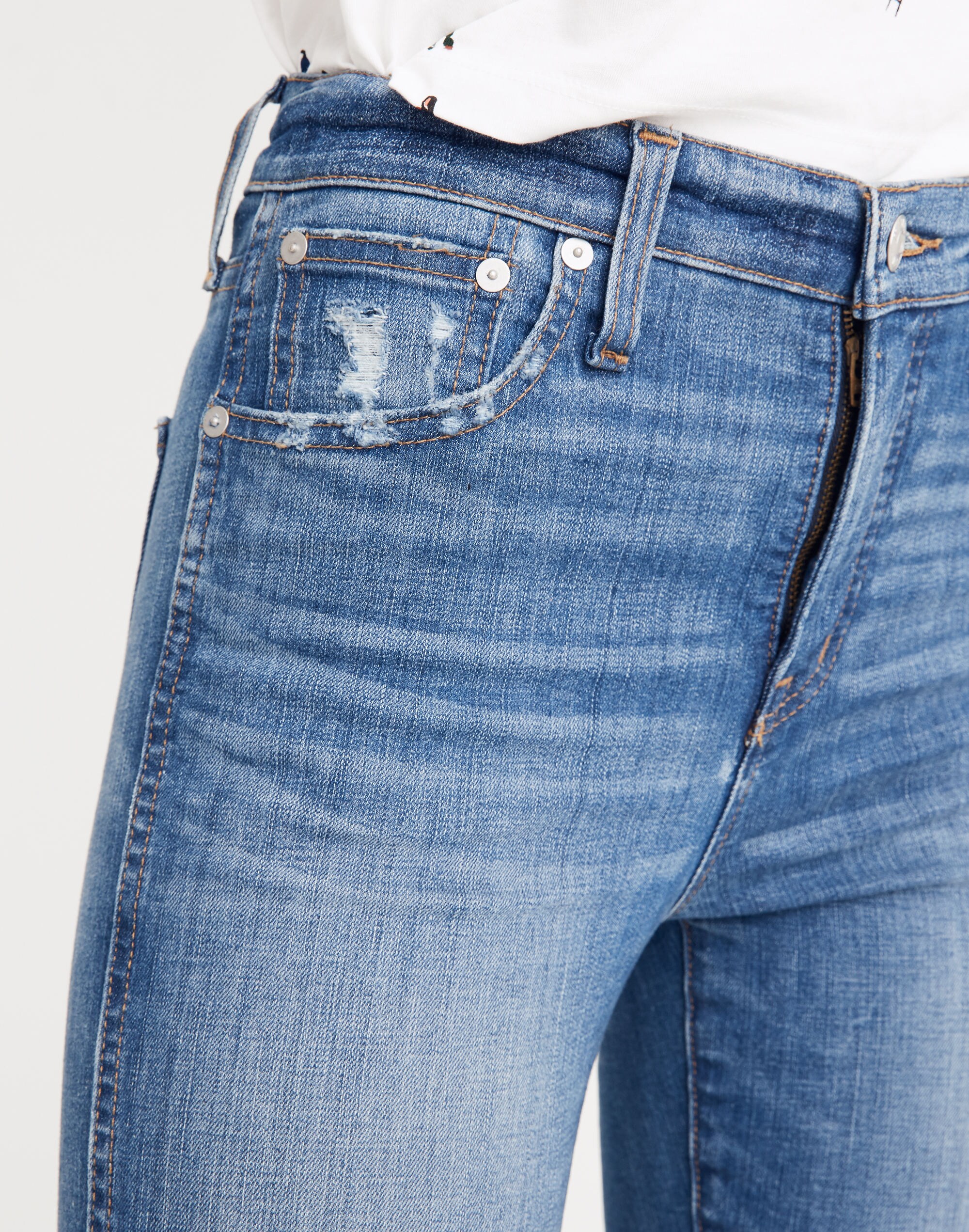 Tall 10" High-Rise Skinny Jeans: Drop Step-Hem Edition | Madewell