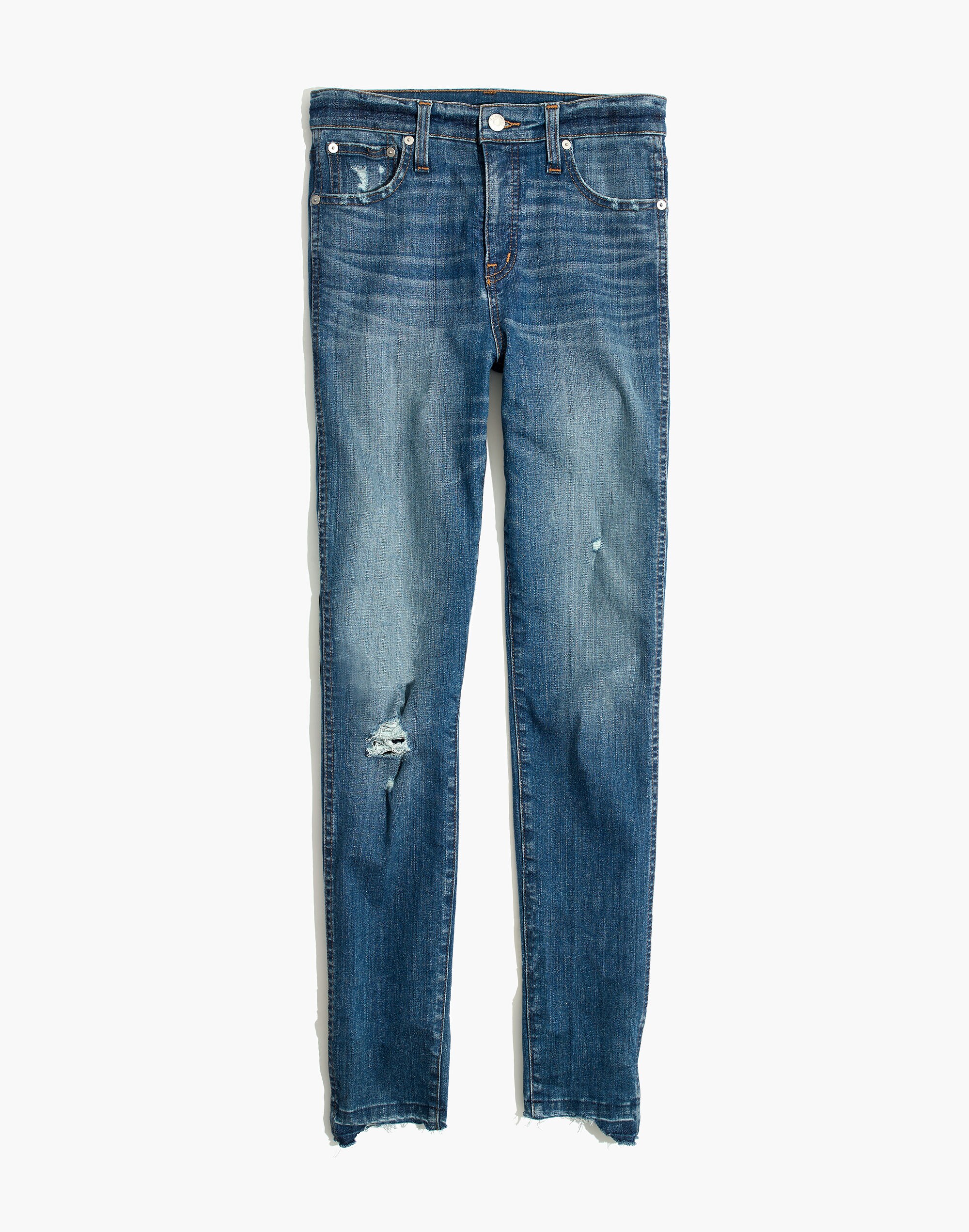 Tall 10" High-Rise Skinny Jeans: Drop Step-Hem Edition | Madewell