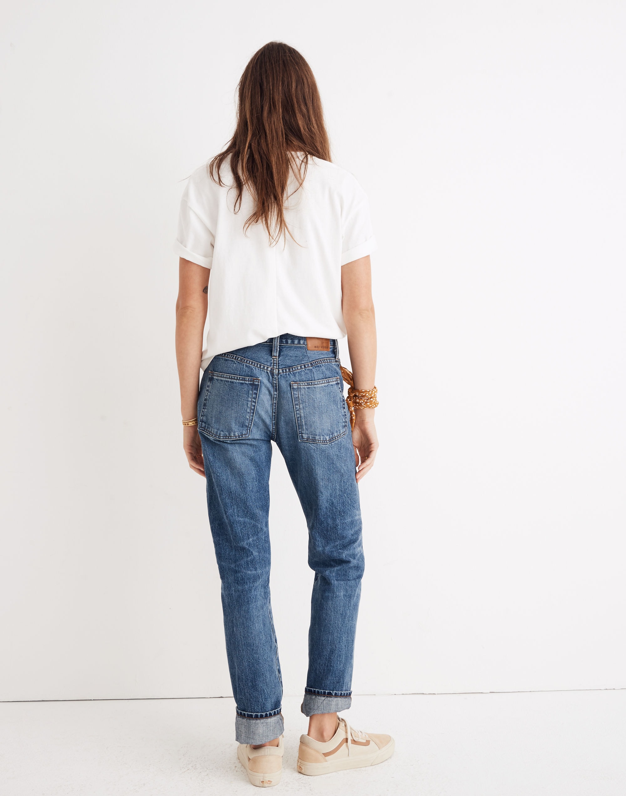 Rivet & Thread High-Rise Slim Boyjeans: Thigh-Patch Edition | Madewell