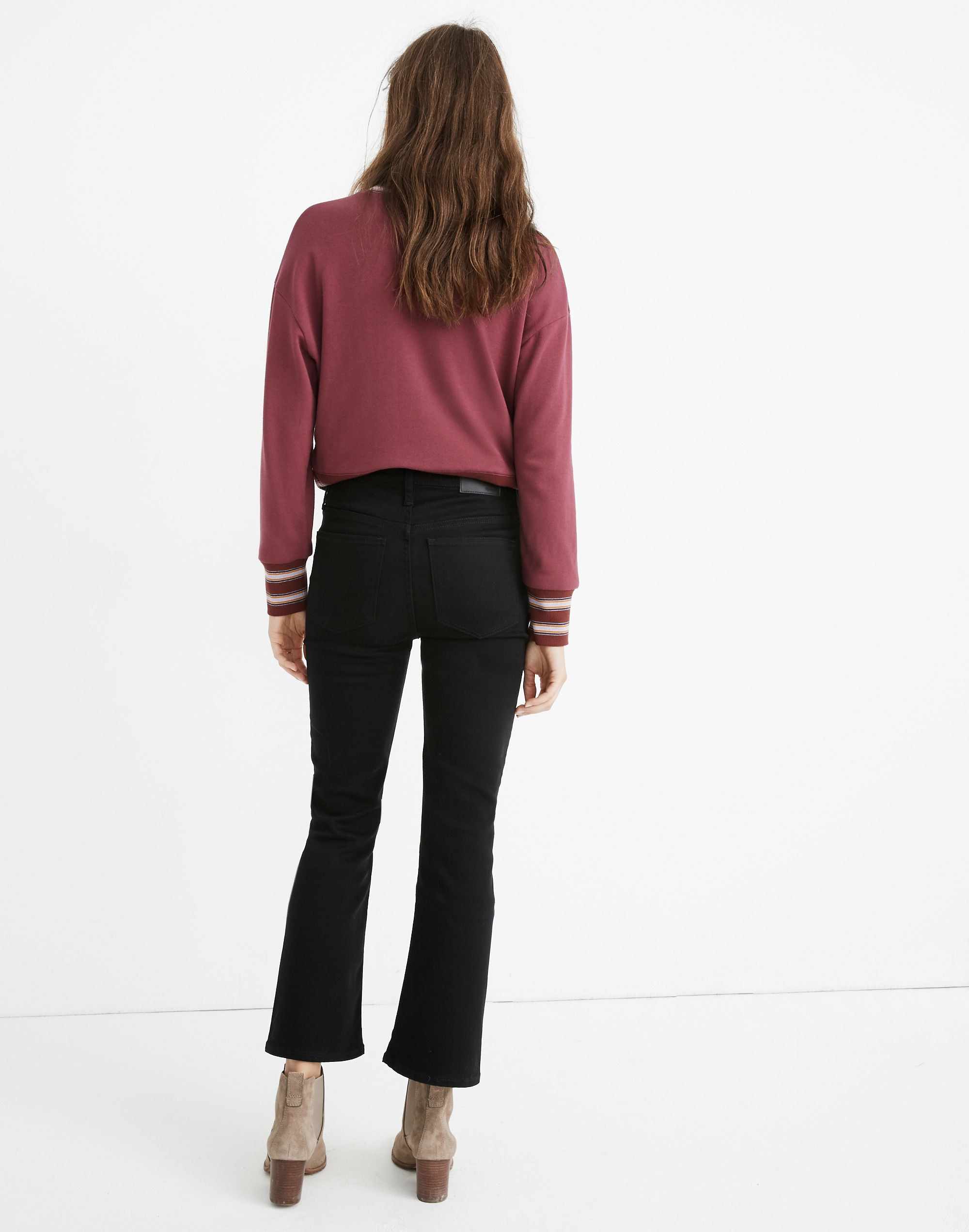 Petite Cali Demi-Boot Jeans Black Frost: TENCEL™ Denim Edition | Madewell