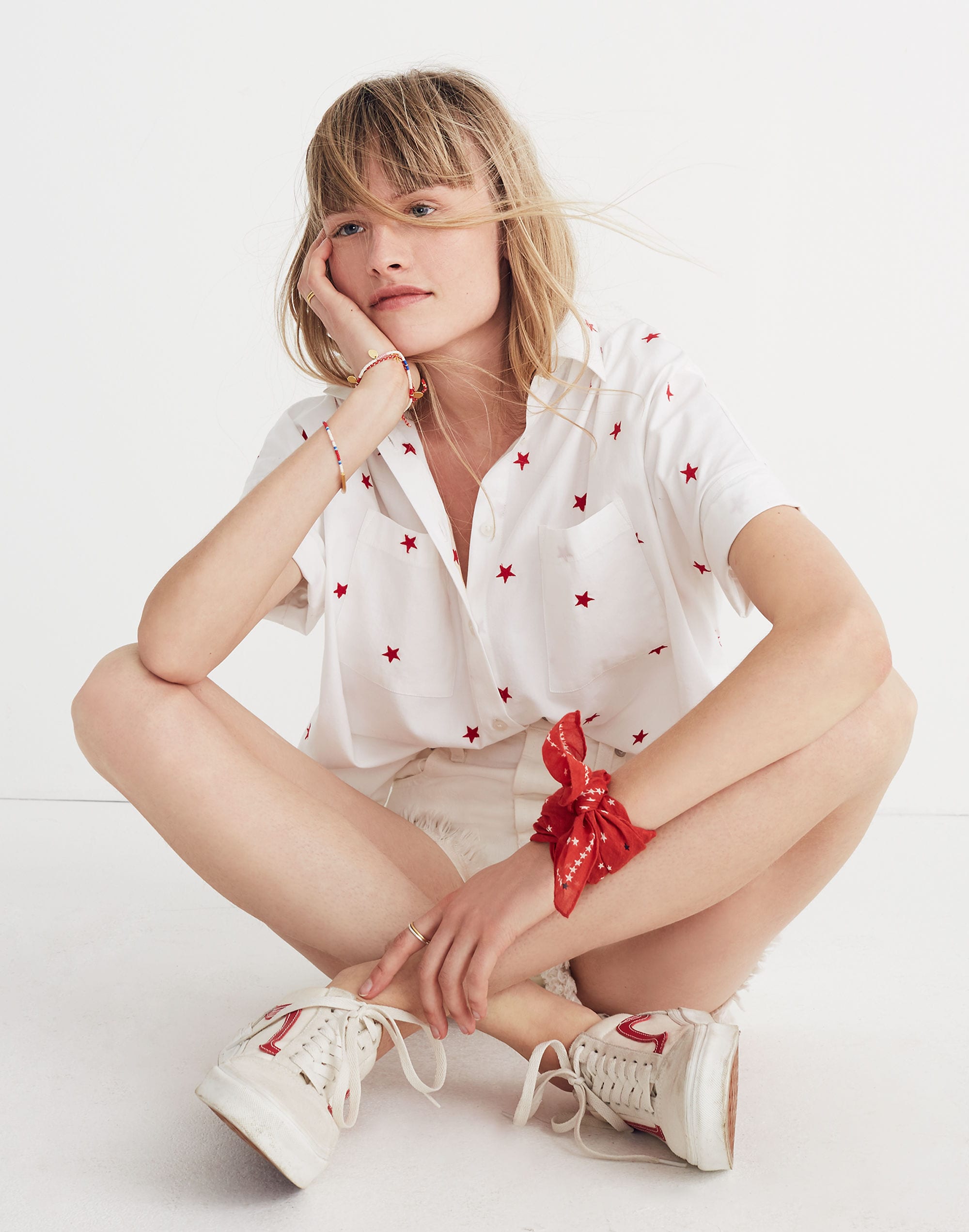 Star Embroidered Courier Shirt | Madewell