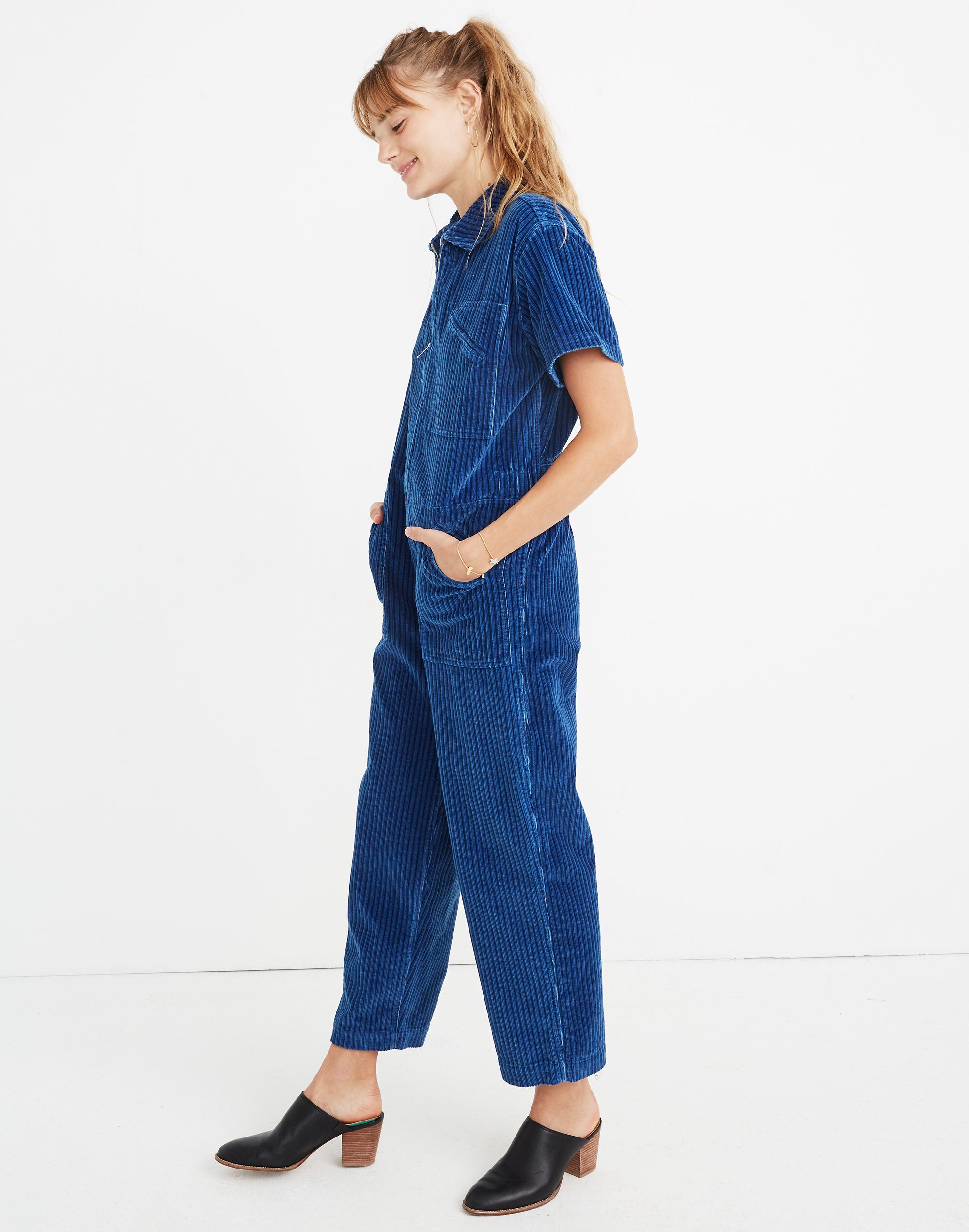 Caron Callahan Corduroy Foster Zip Jumpsuit