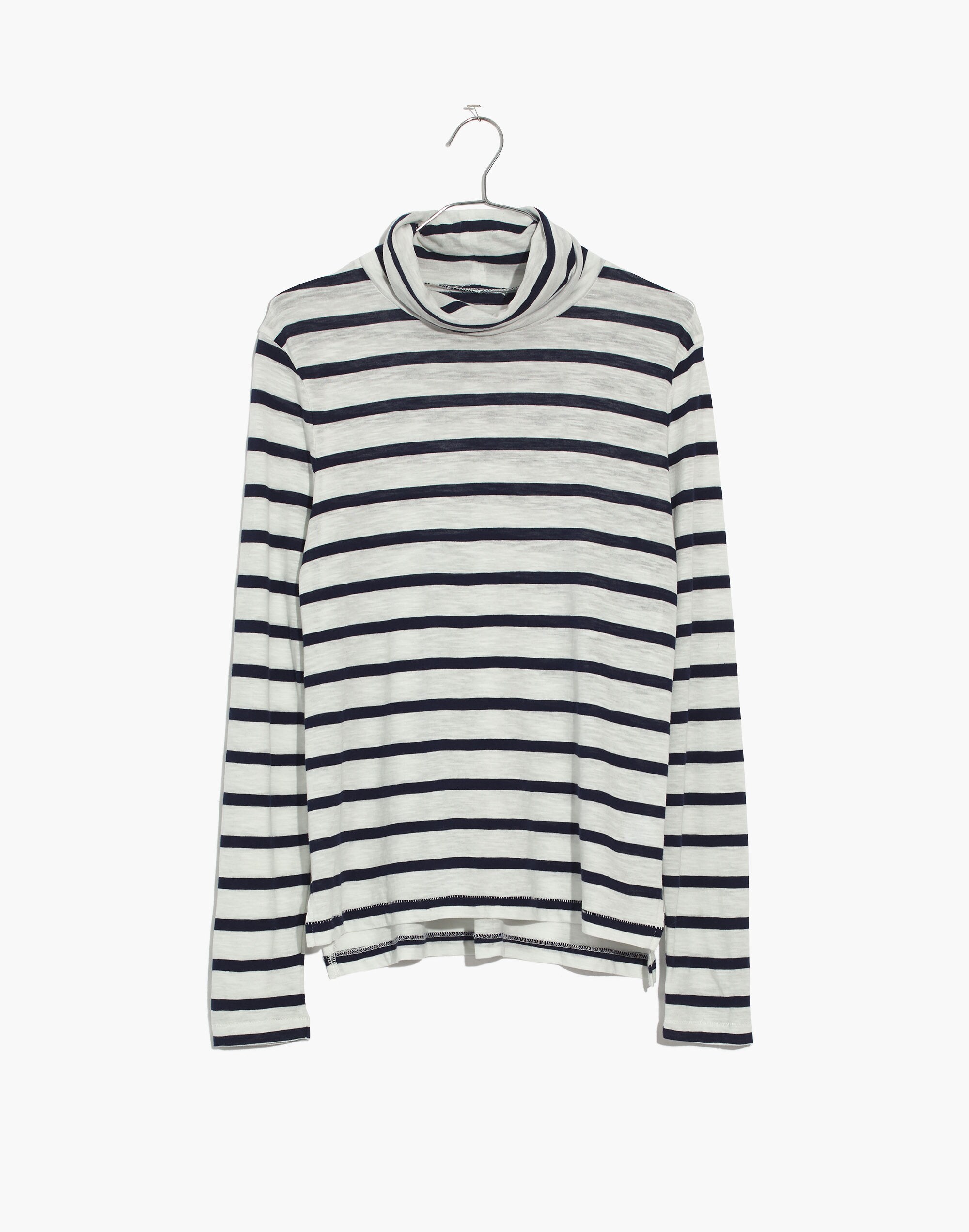 Whisper Cotton Turtleneck Kearney Stripe | Madewell