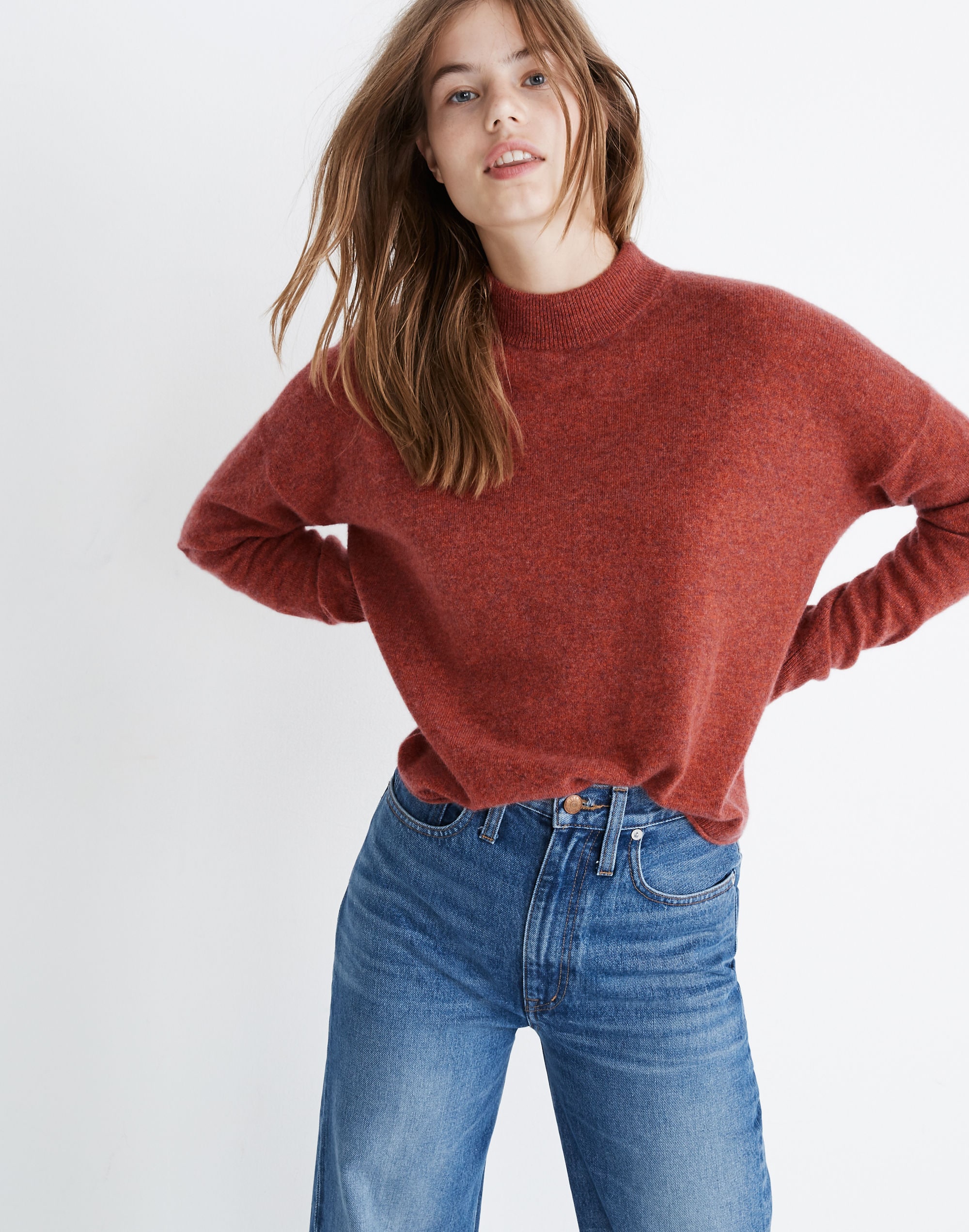 Cashmere Mockneck Sweater | Madewell