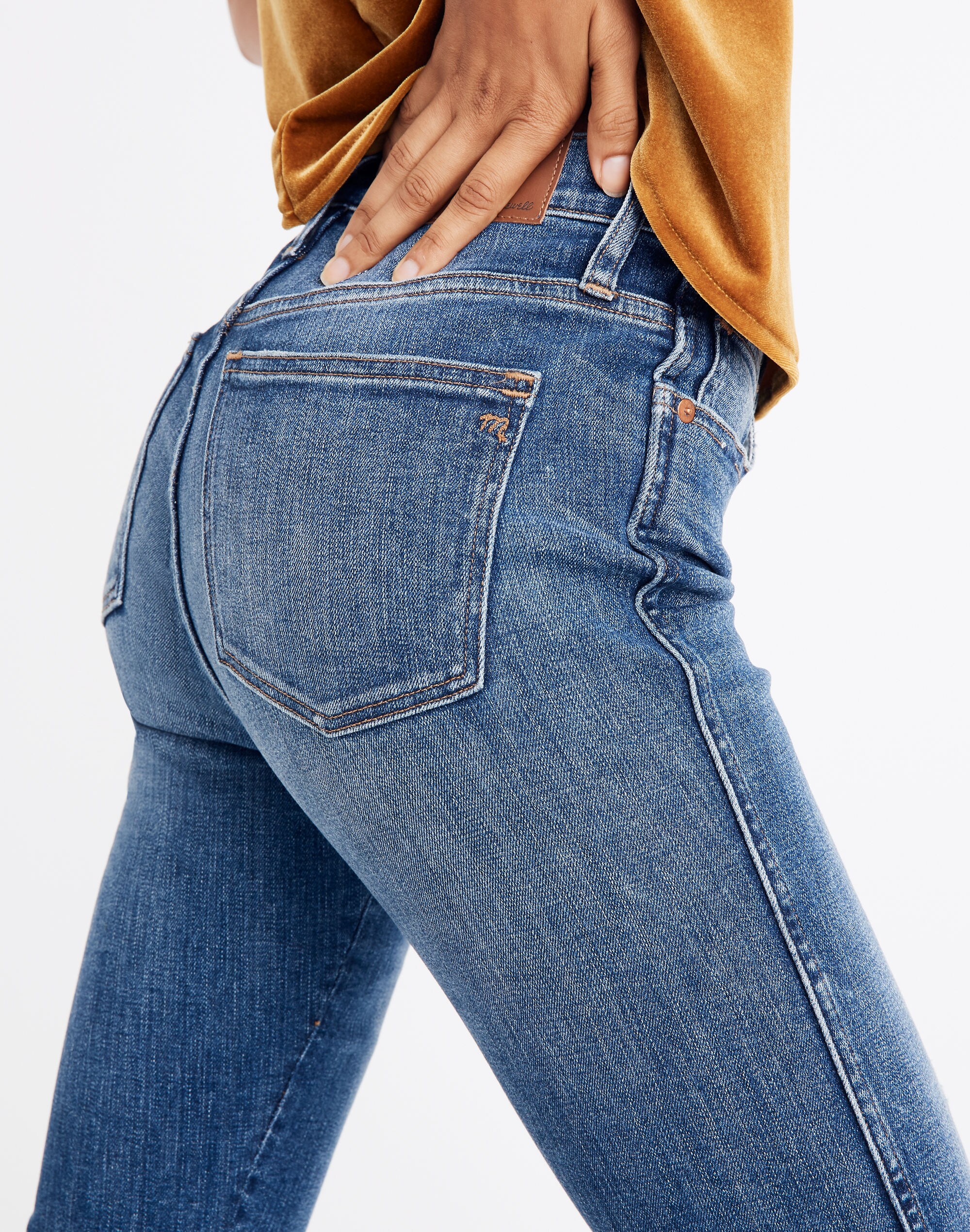 9" Mid-Rise Skinny Jeans York Wash: Rip and Repair Edition | Madewell